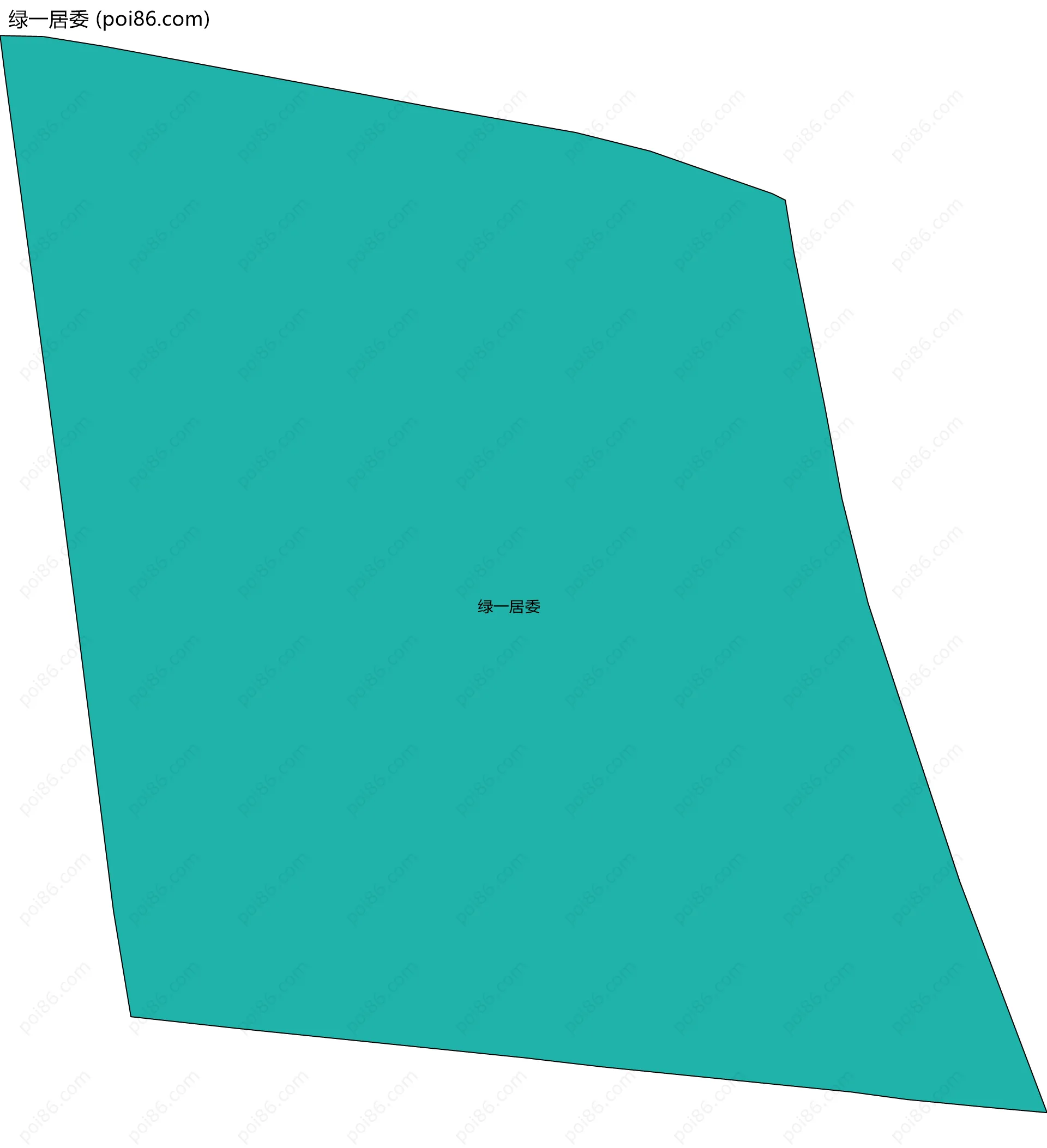 绿一居委边界地图