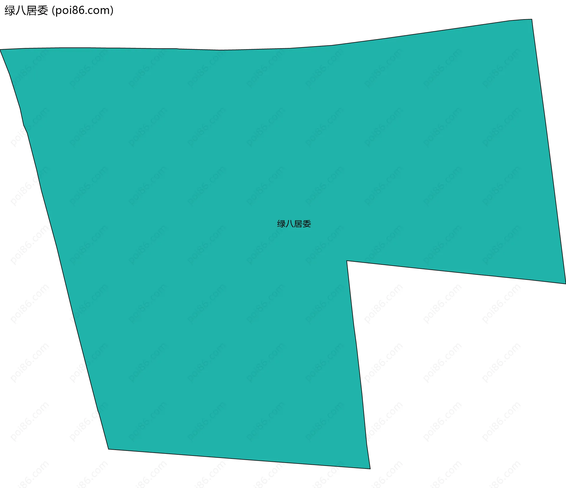 绿八居委边界地图