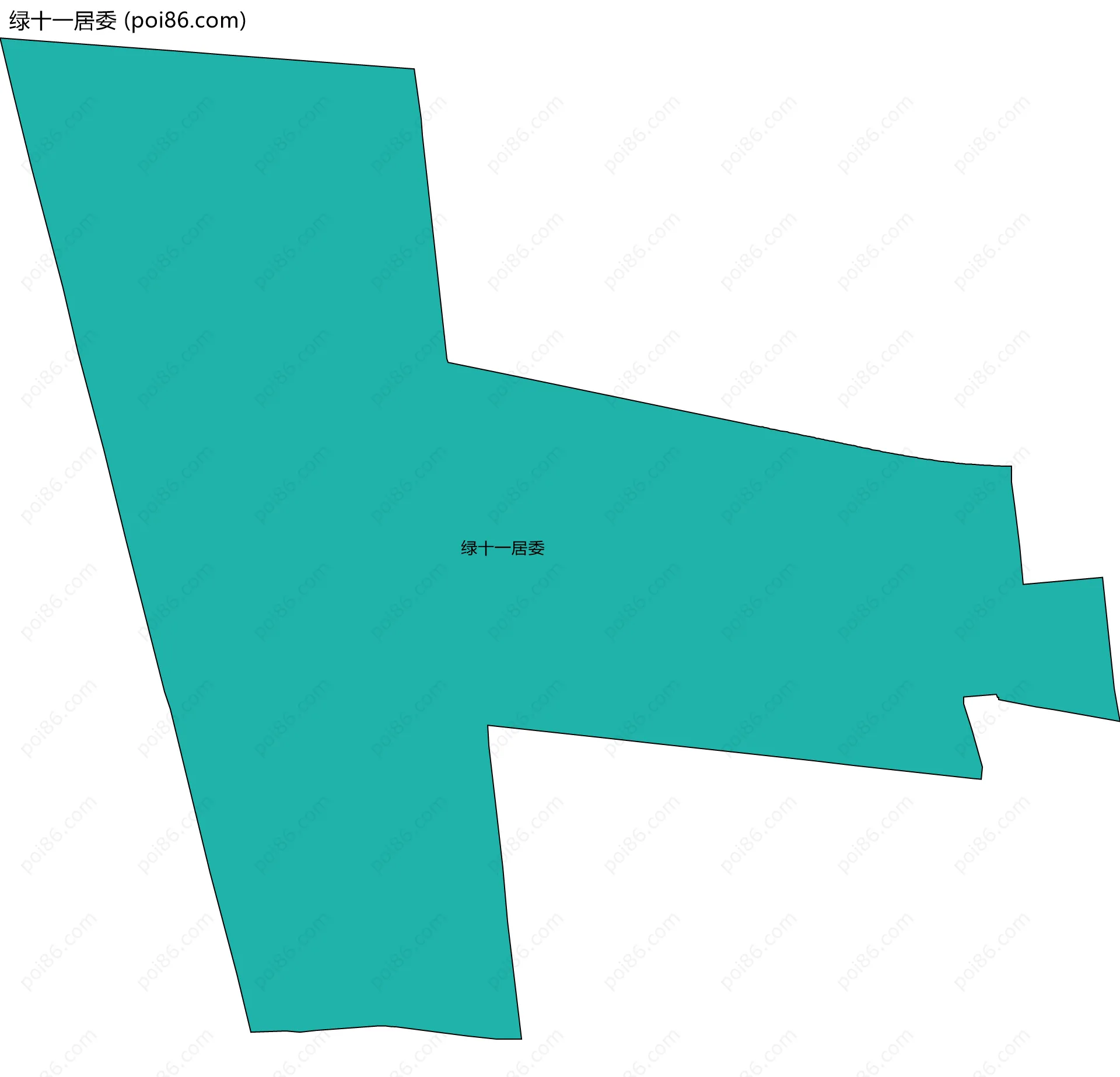 绿十一居委边界地图