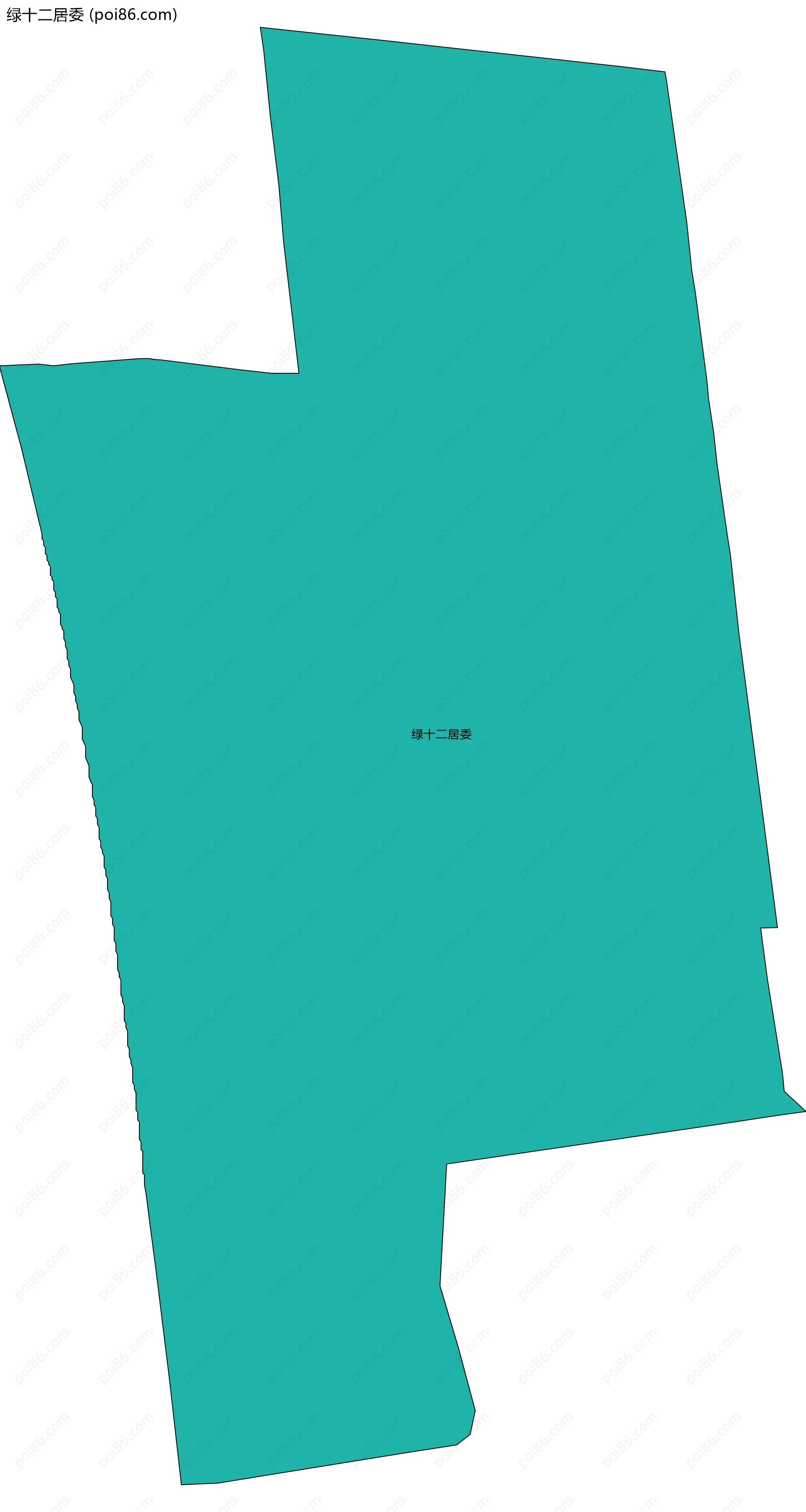 绿十二居委边界地图