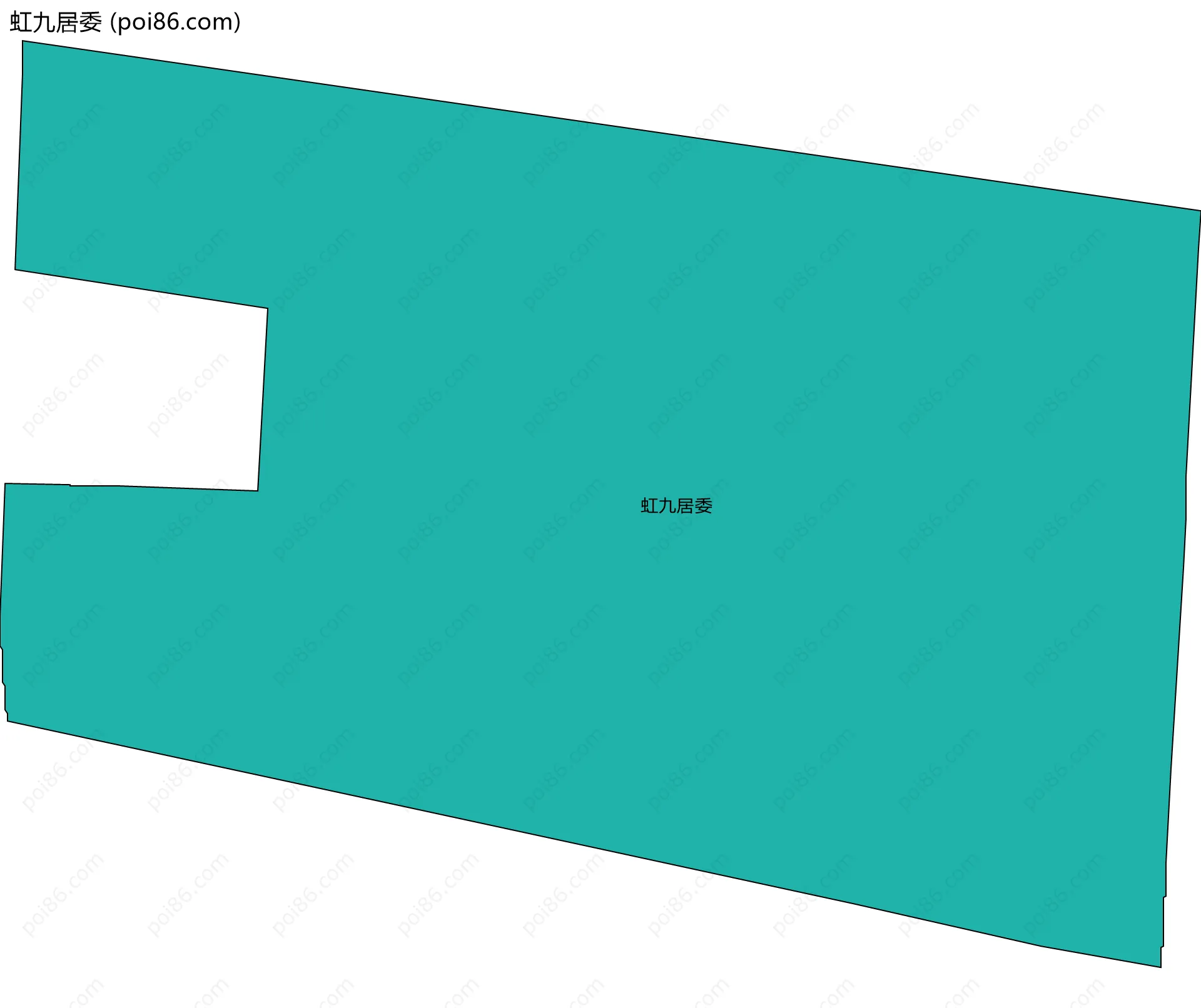 虹九居委边界地图
