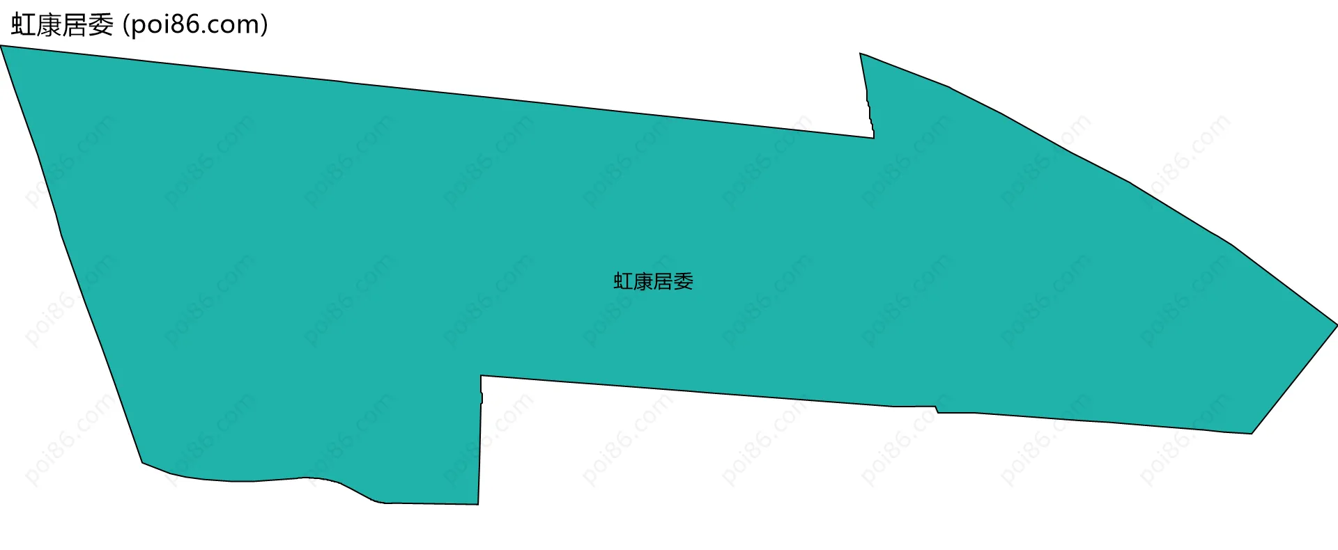 虹康居委边界地图