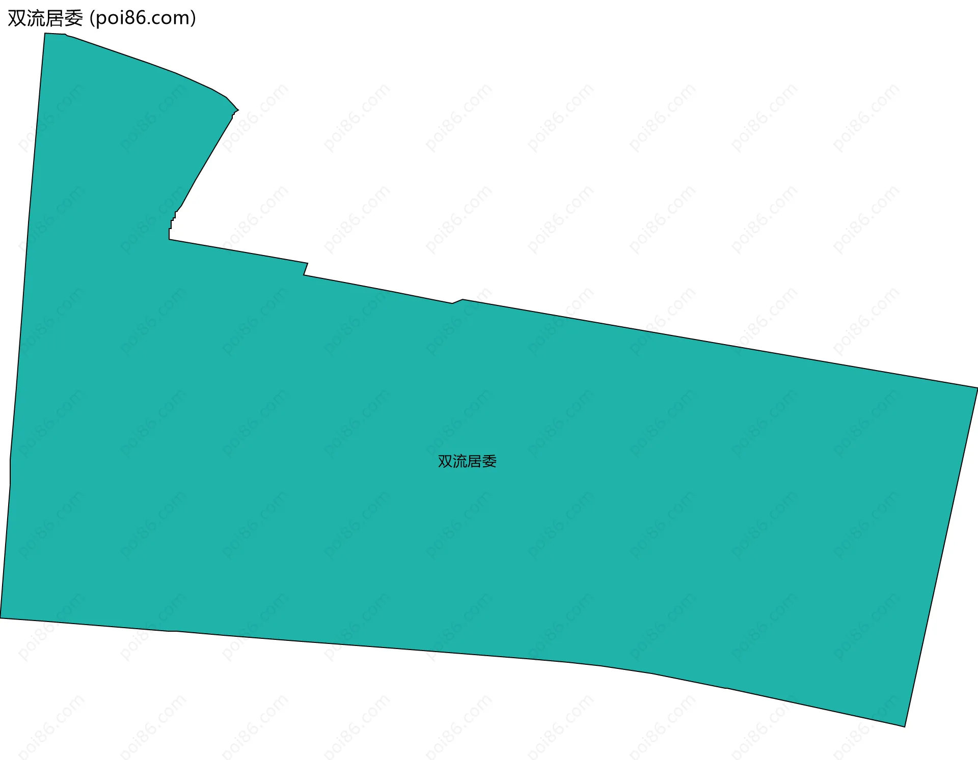 双流居委边界地图