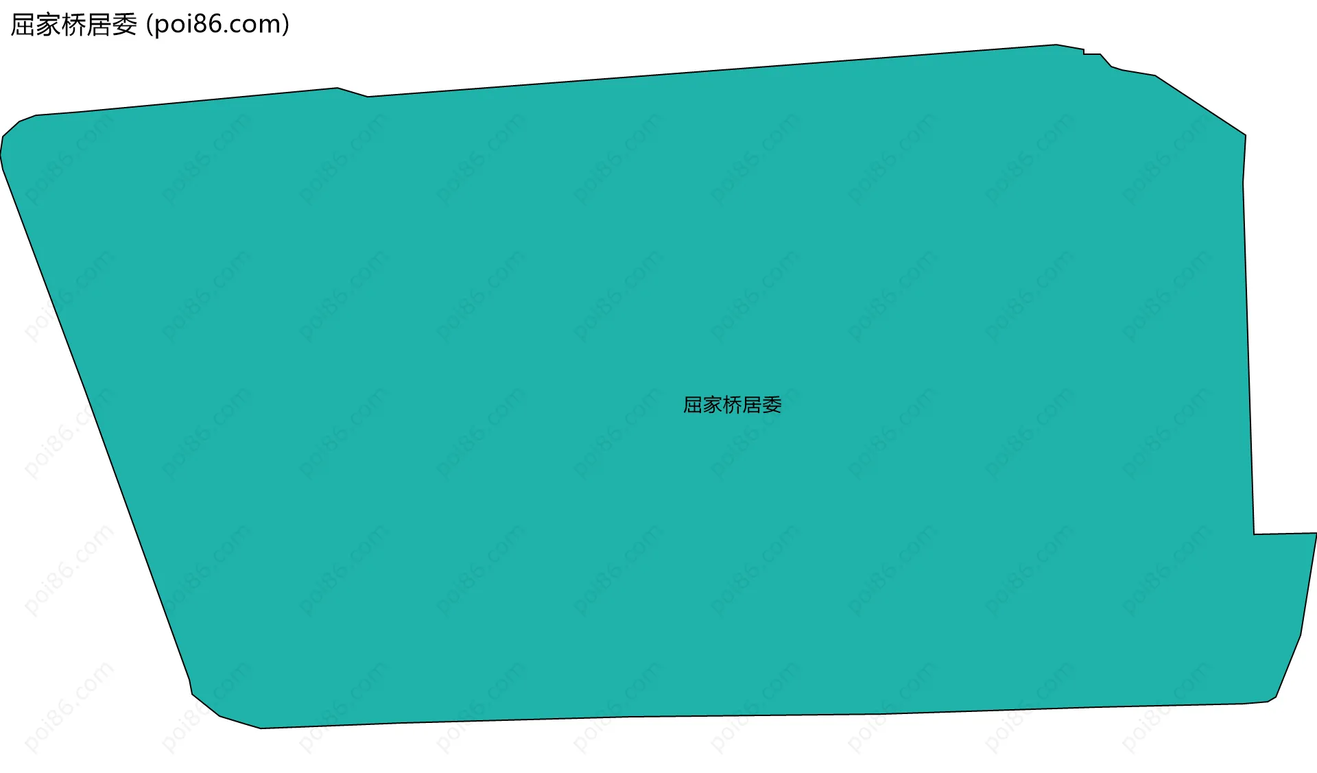 屈家桥居委边界地图