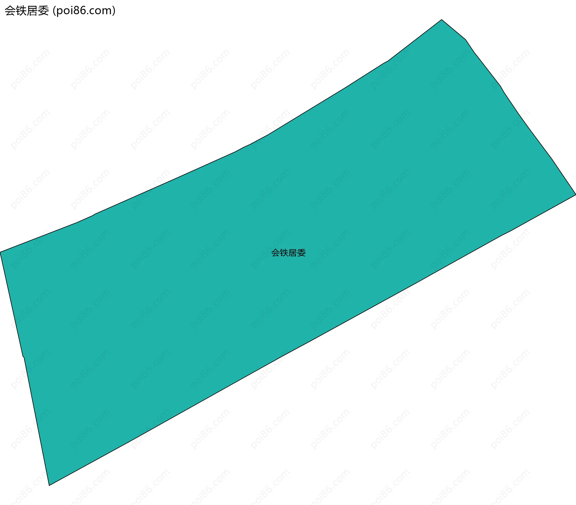 会铁居委边界地图