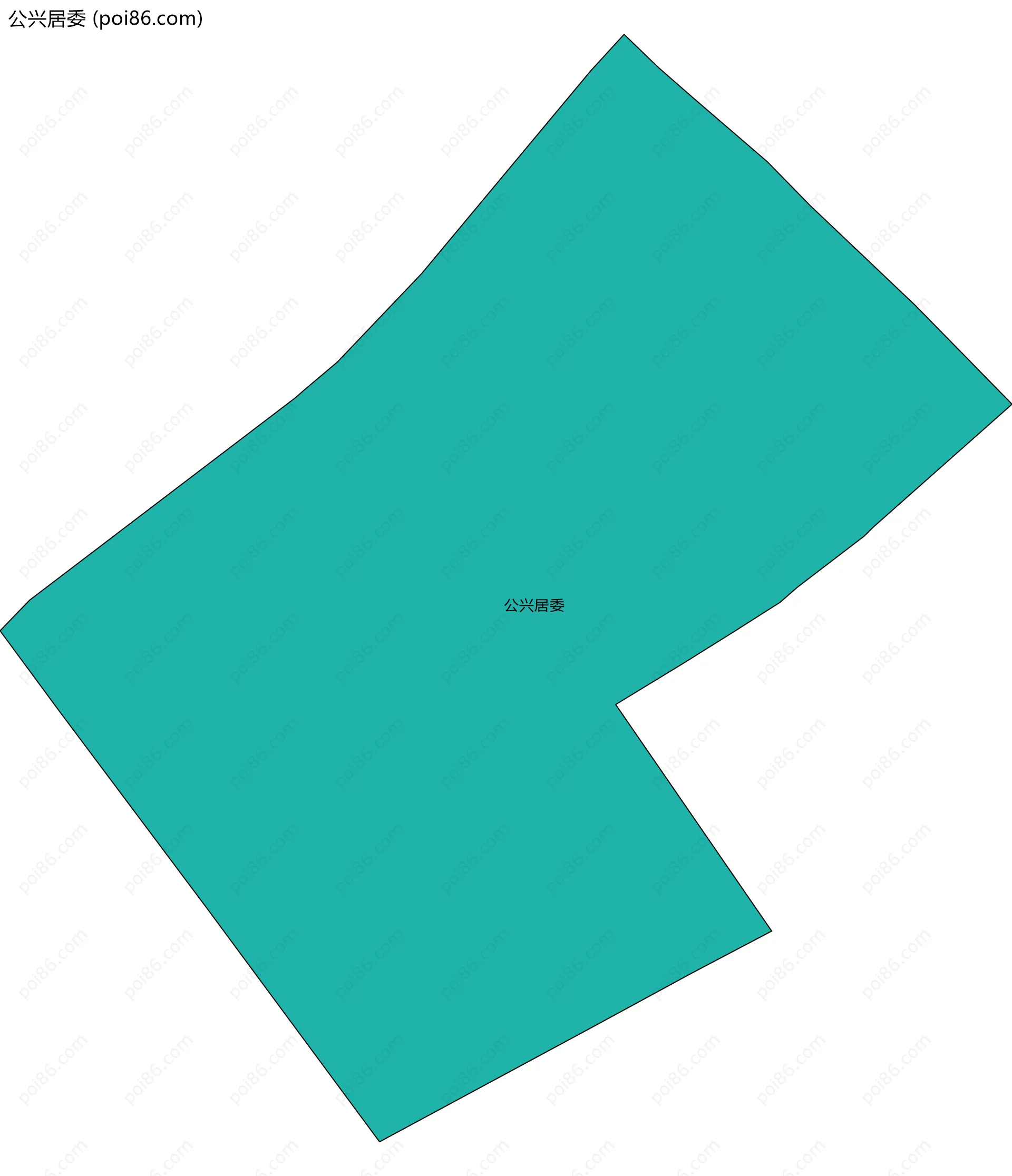 公兴居委边界地图