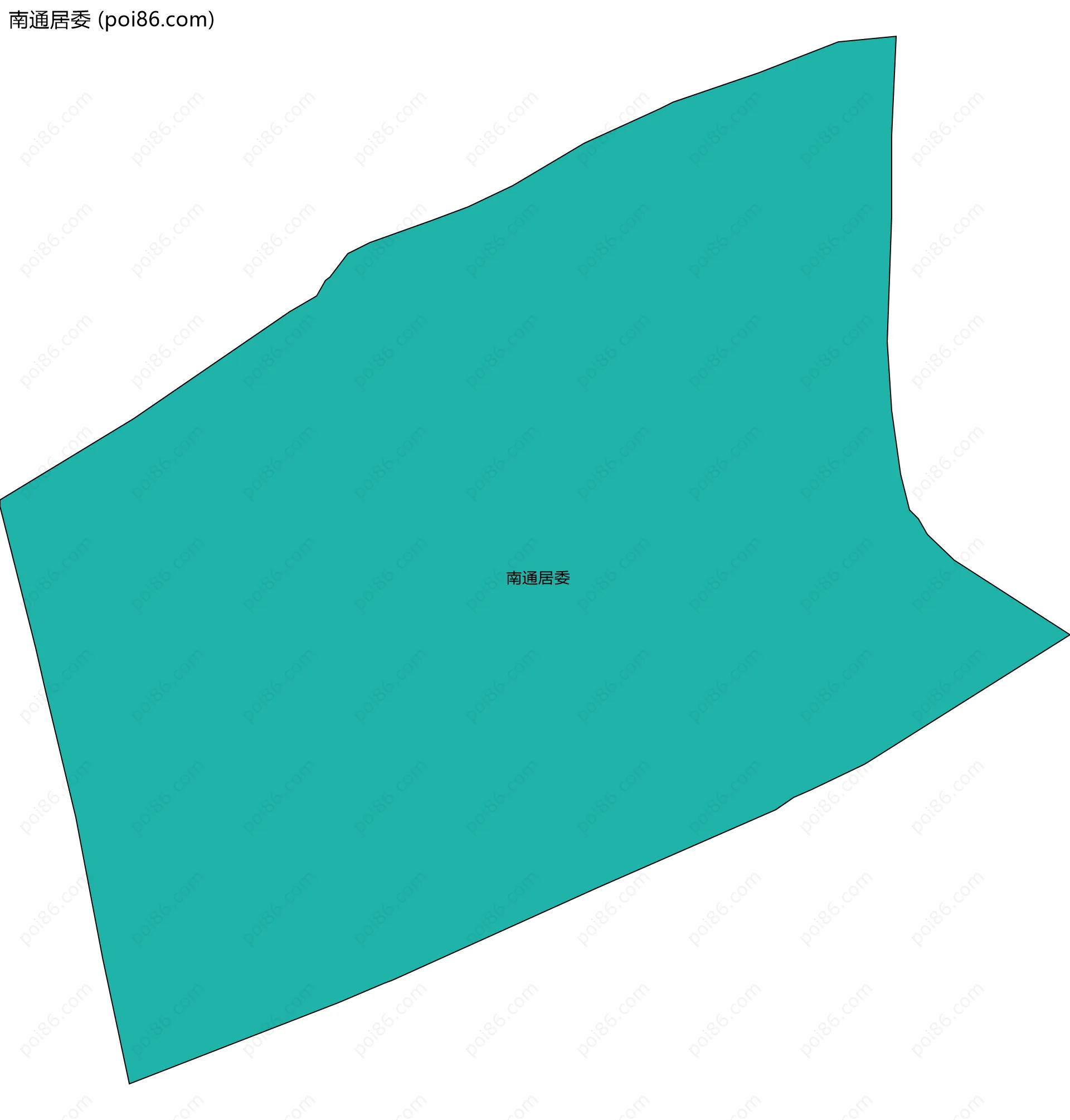 南通居委边界地图