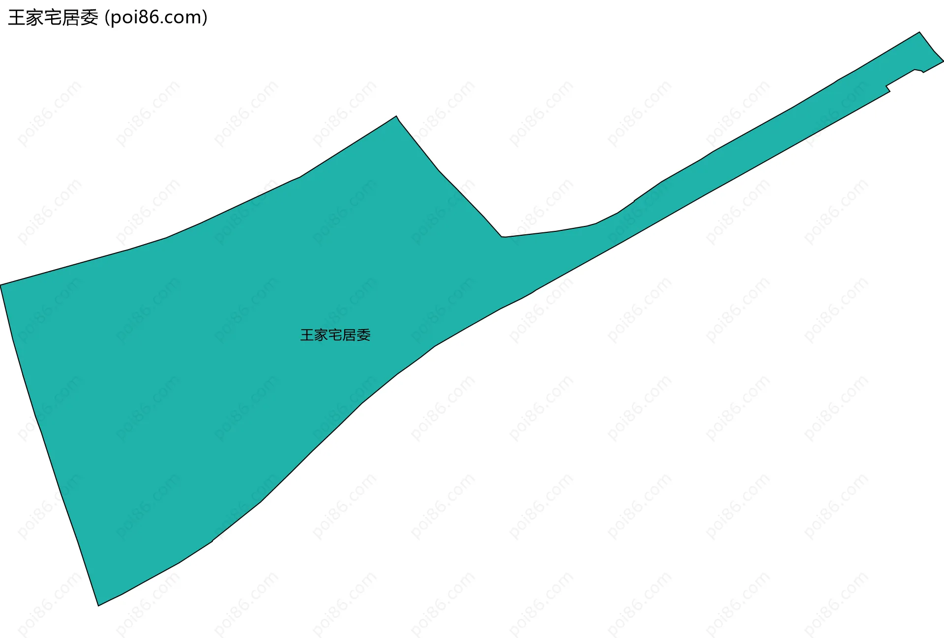 王家宅居委边界地图