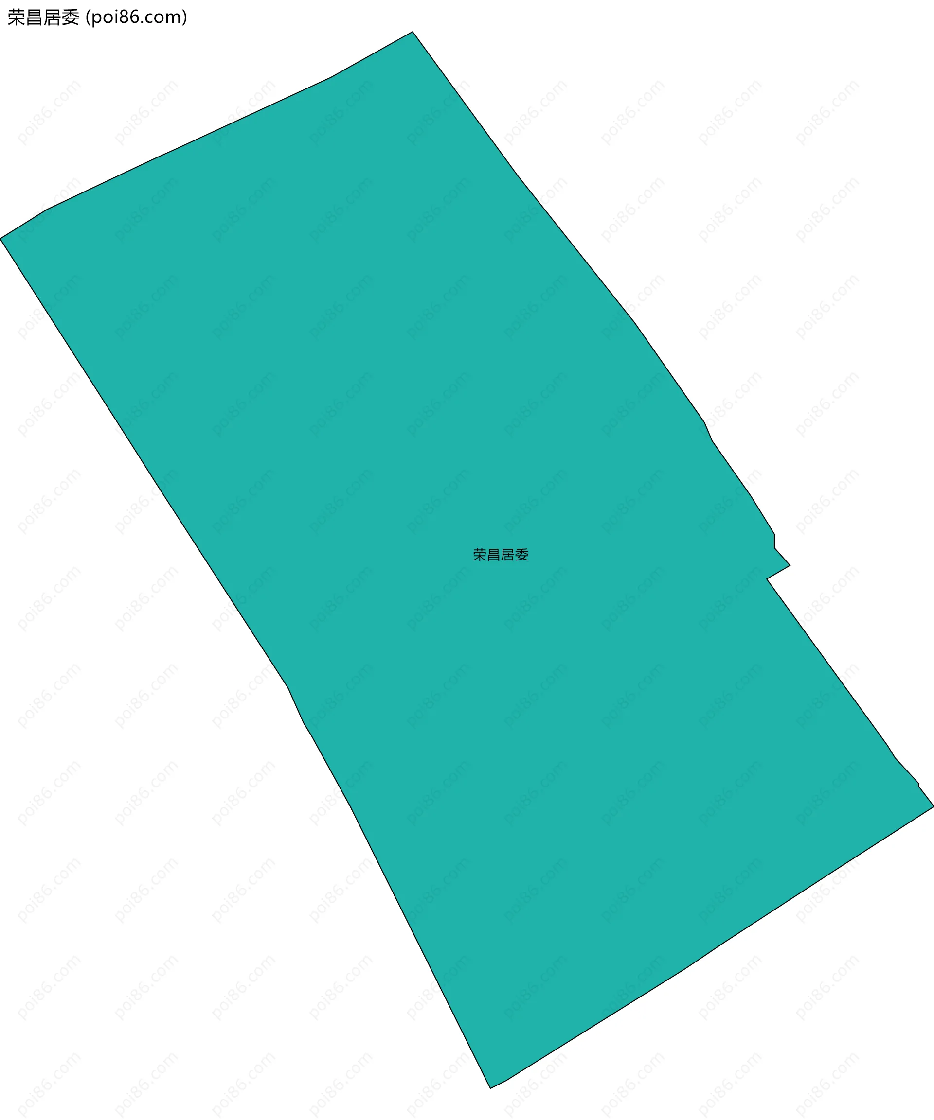 荣昌居委边界地图