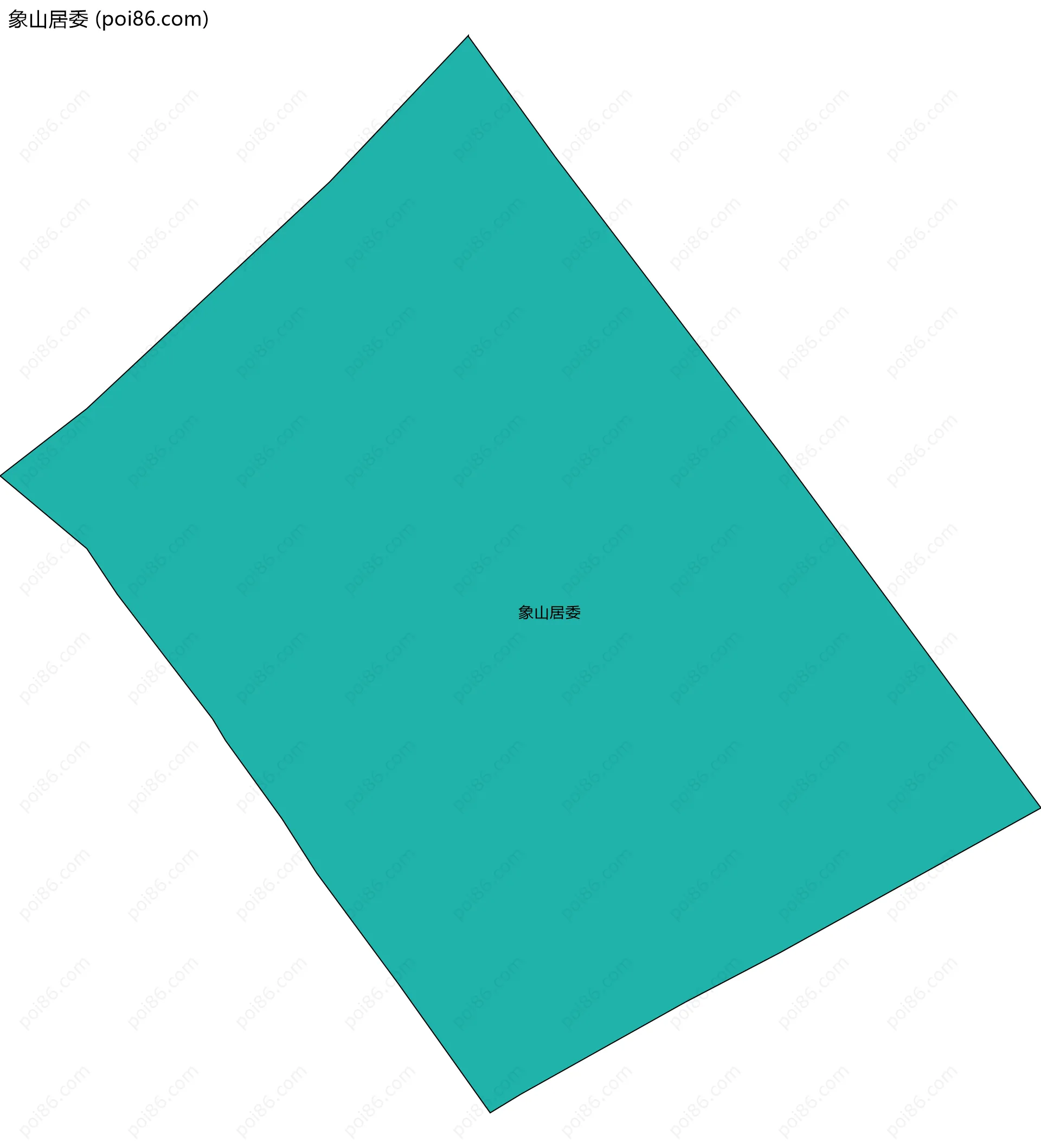 象山居委边界地图