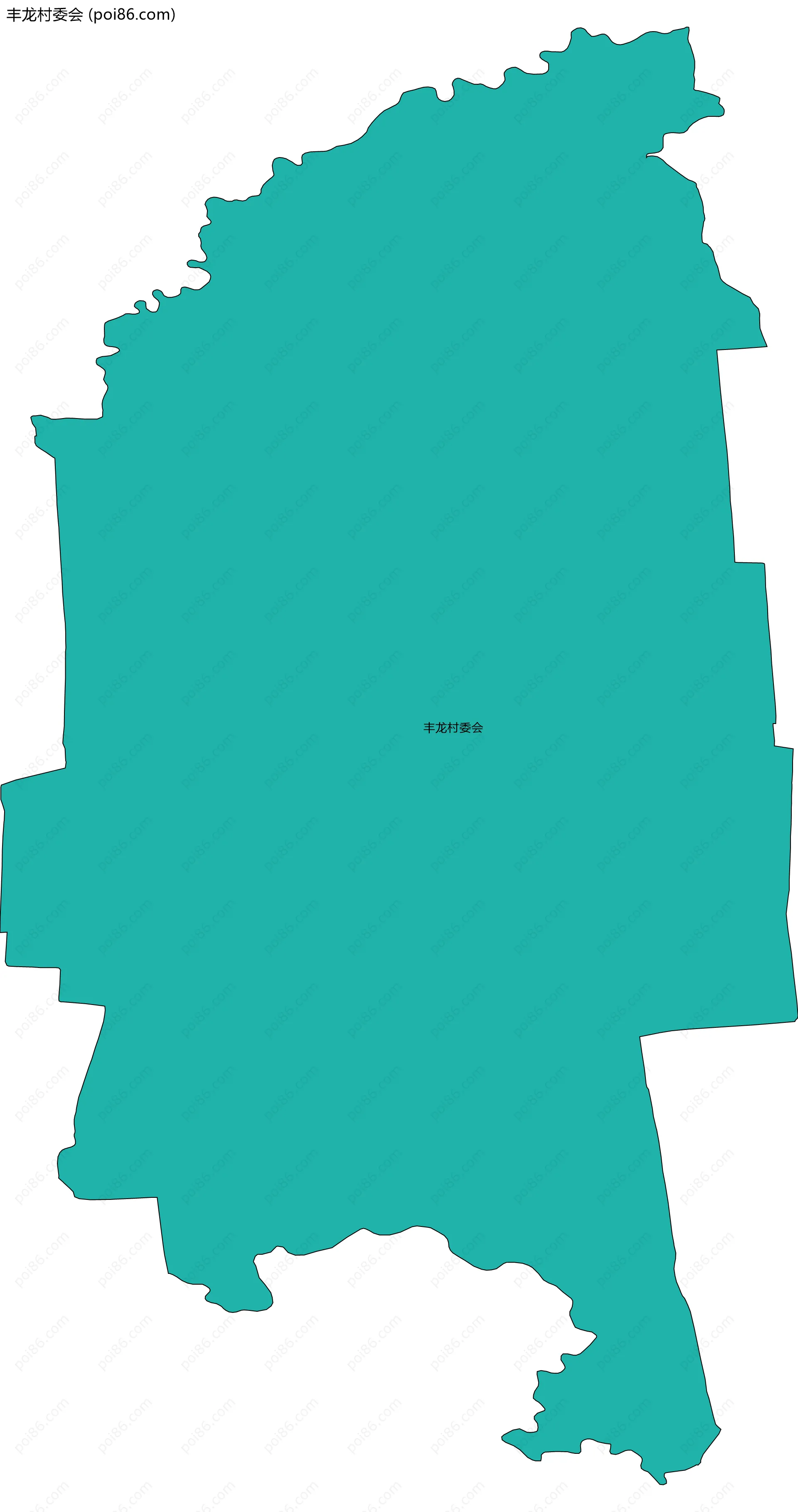 丰龙村委会边界地图