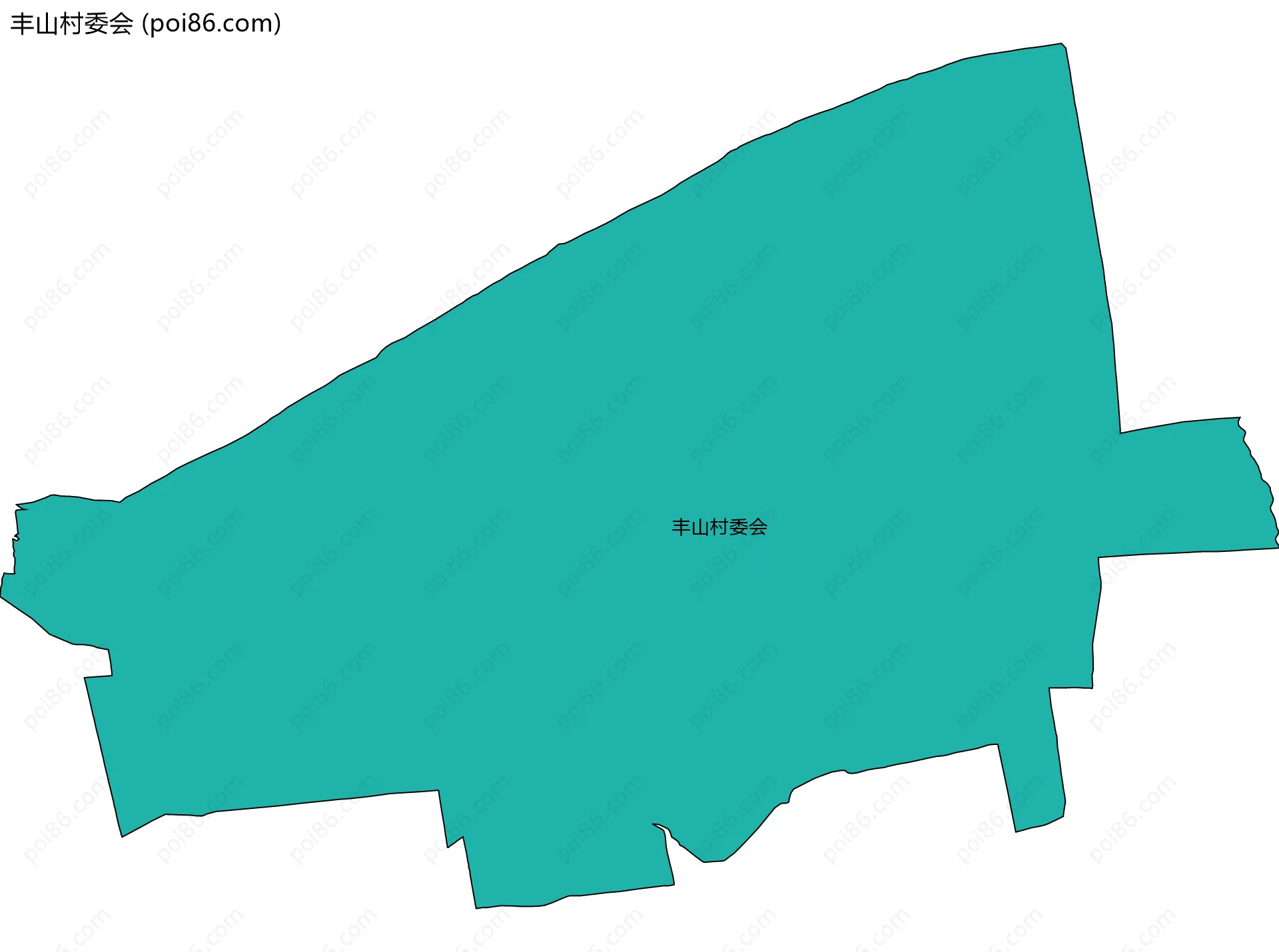 丰山村委会边界地图
