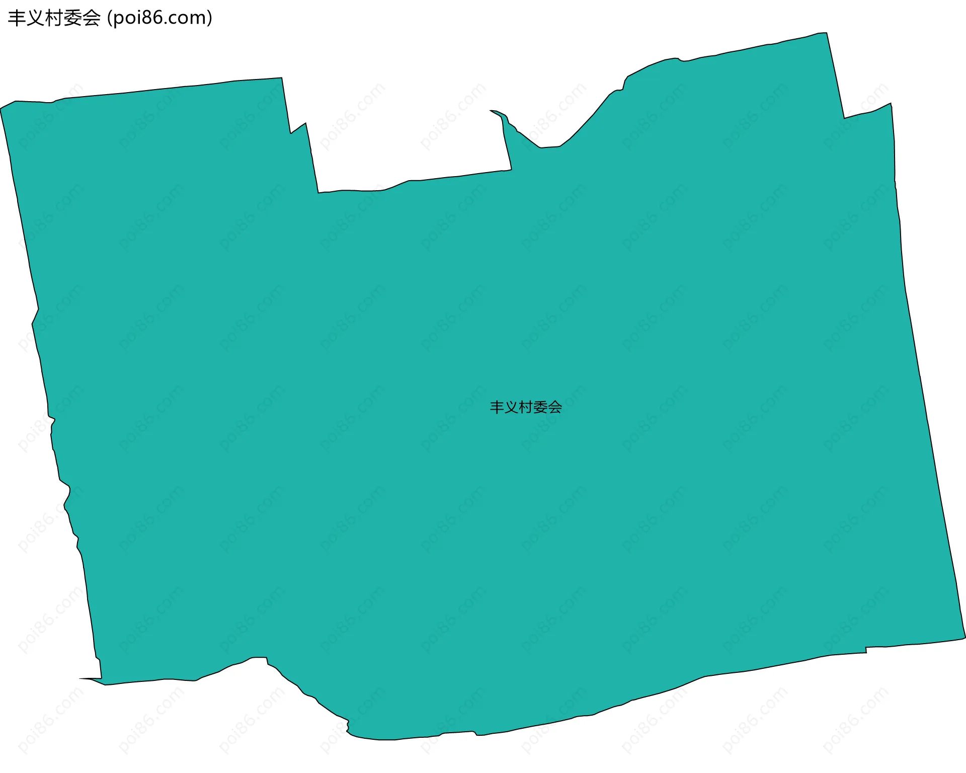 丰义村委会边界地图