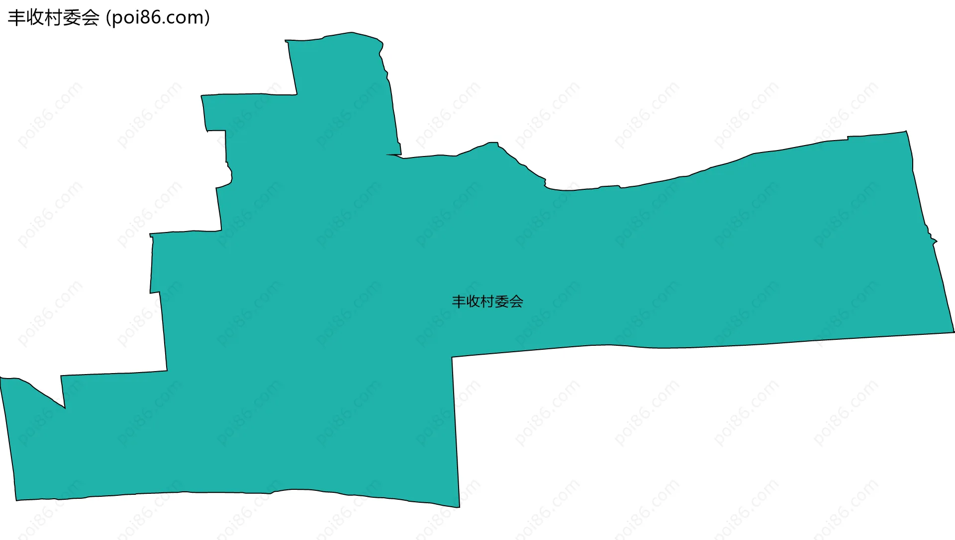 丰收村委会边界地图