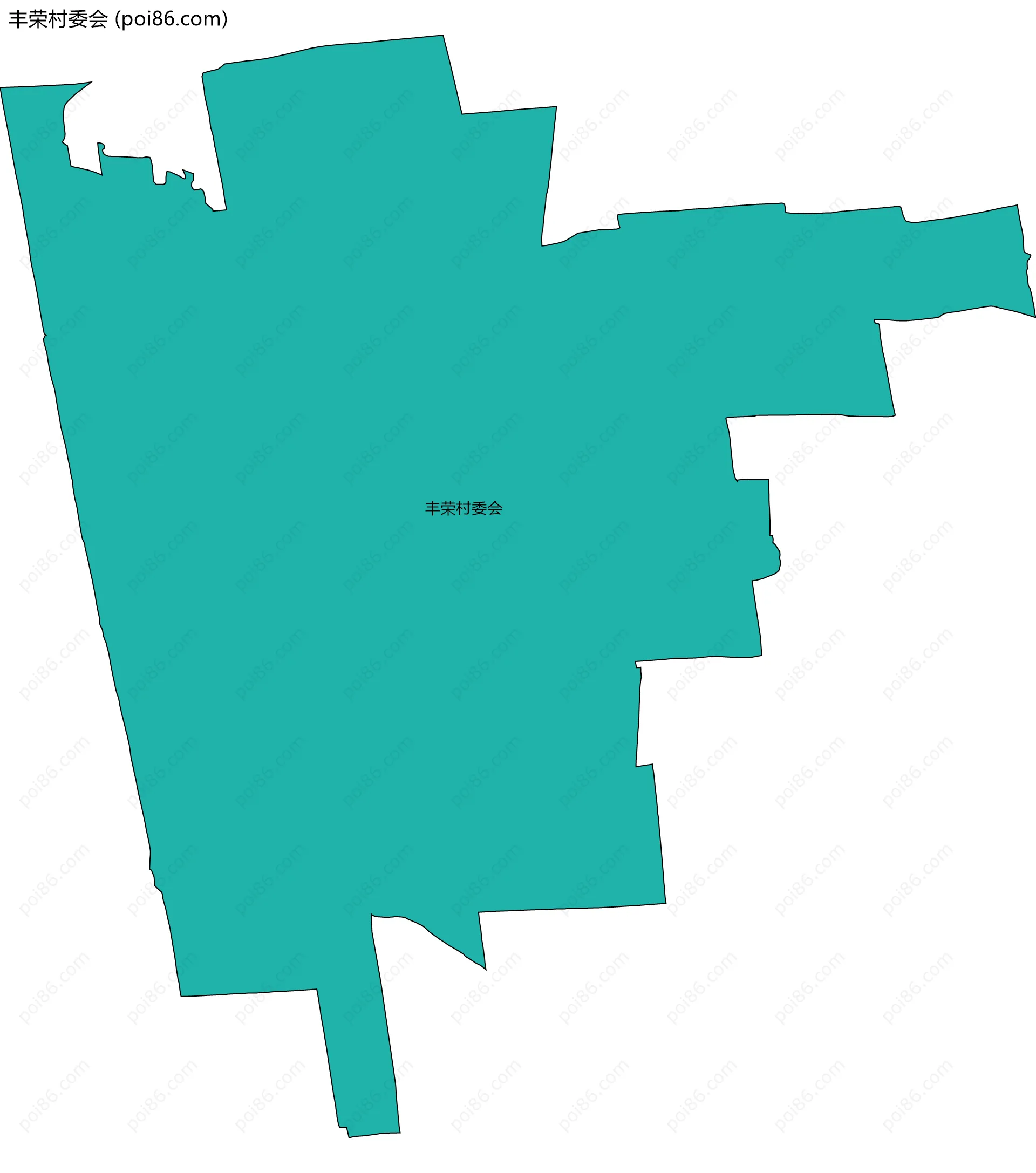 丰荣村委会边界地图