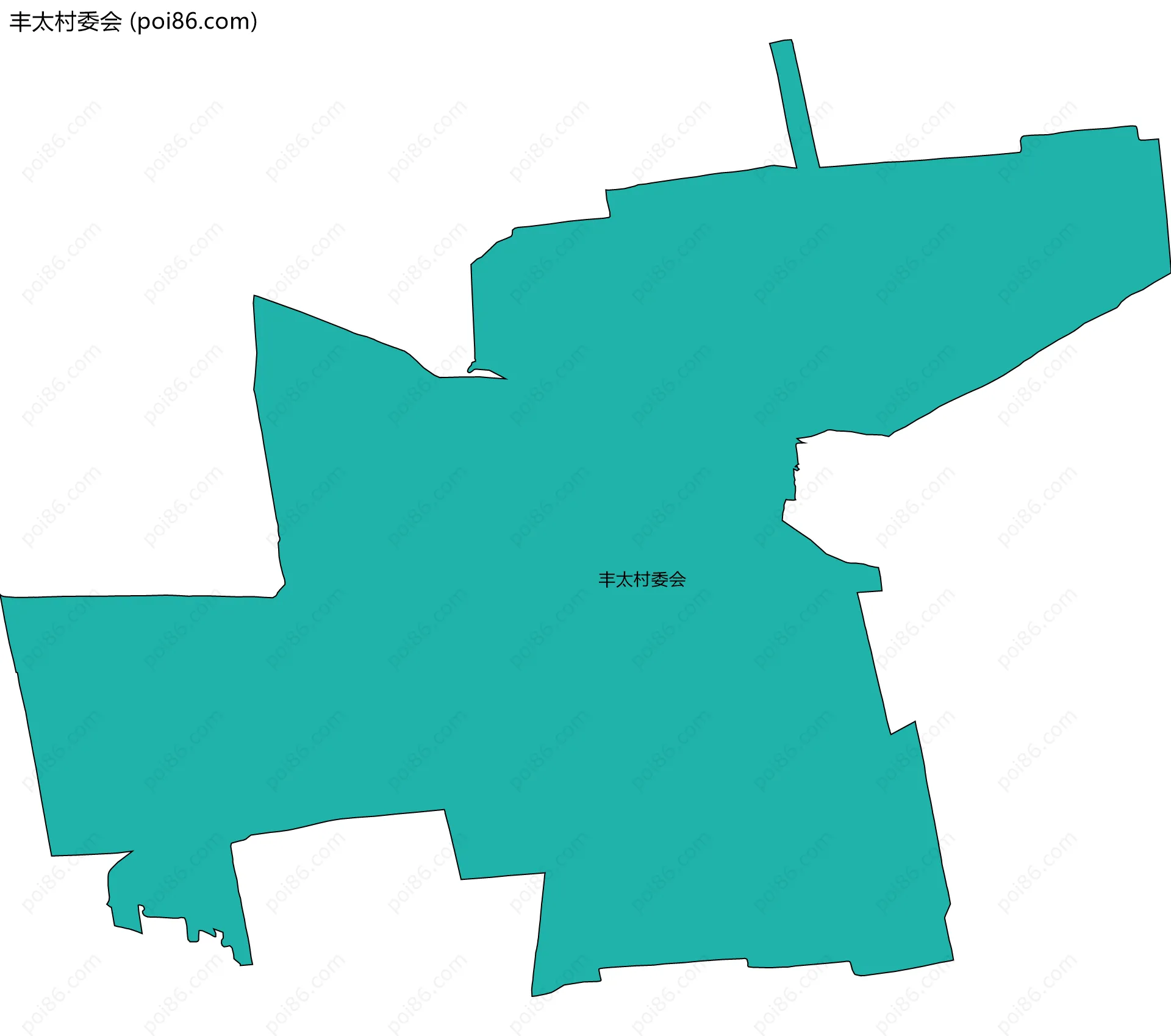 丰太村委会边界地图