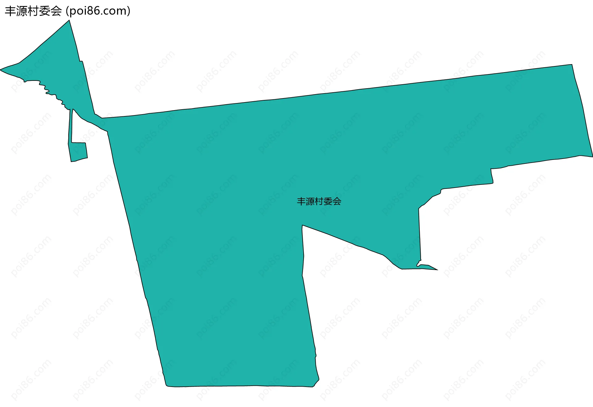 丰源村委会边界地图