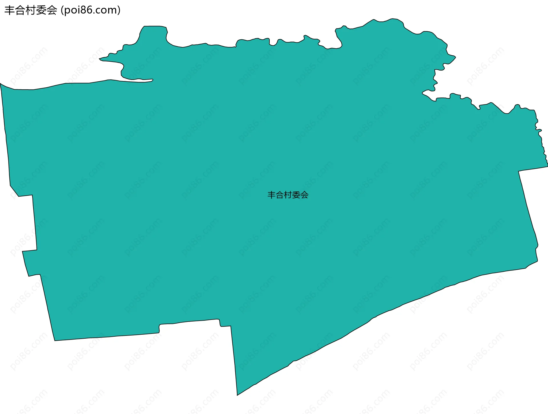 丰合村委会边界地图