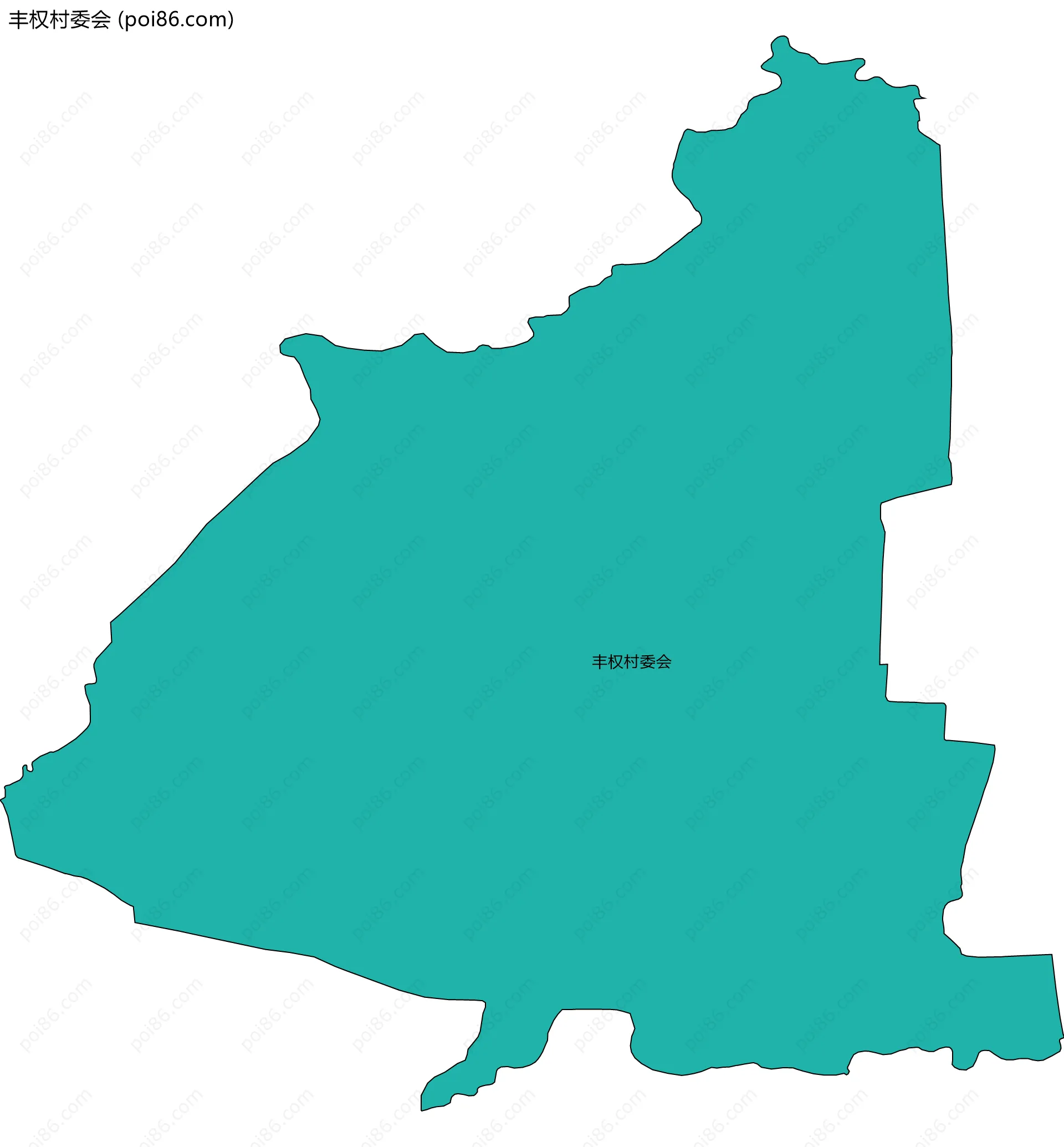 丰权村委会边界地图