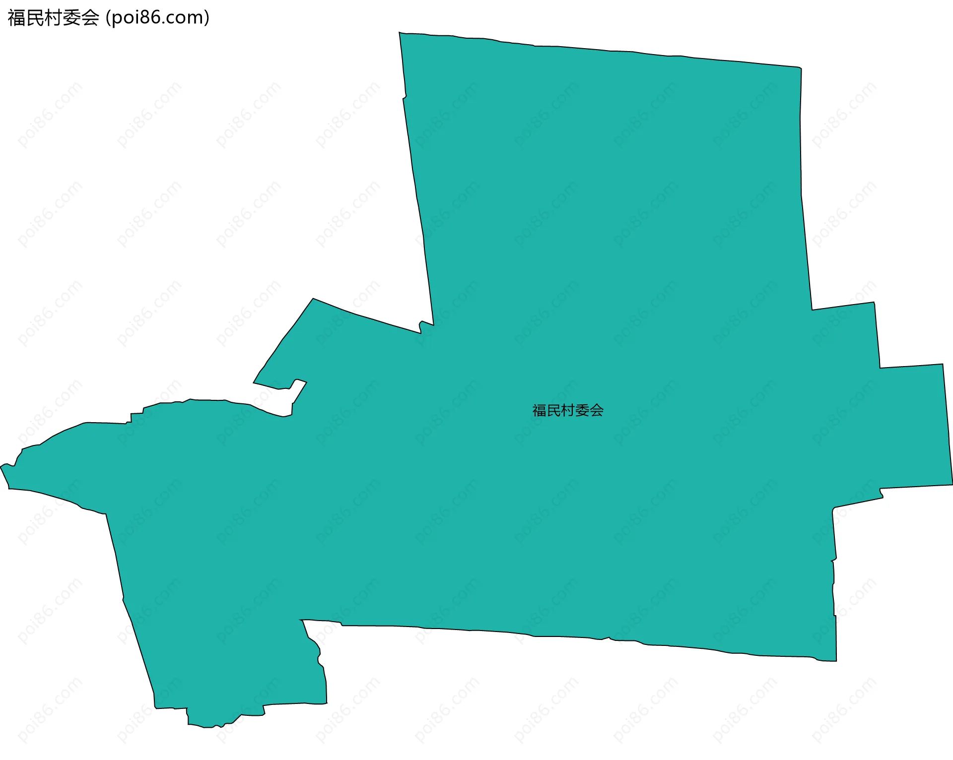 福民村委会边界地图