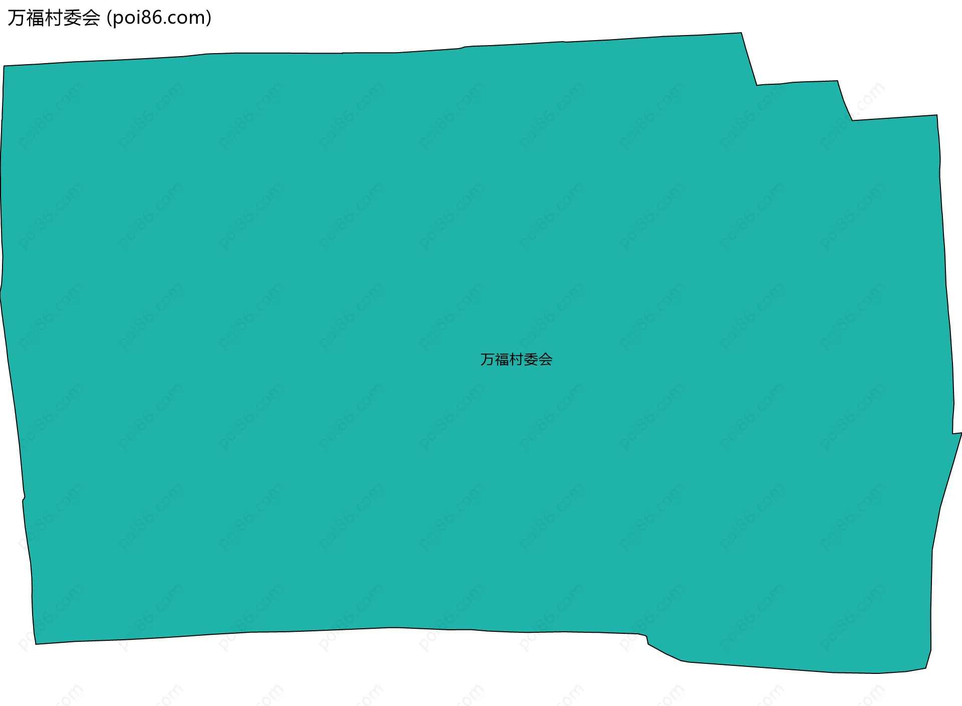 万福村委会边界地图