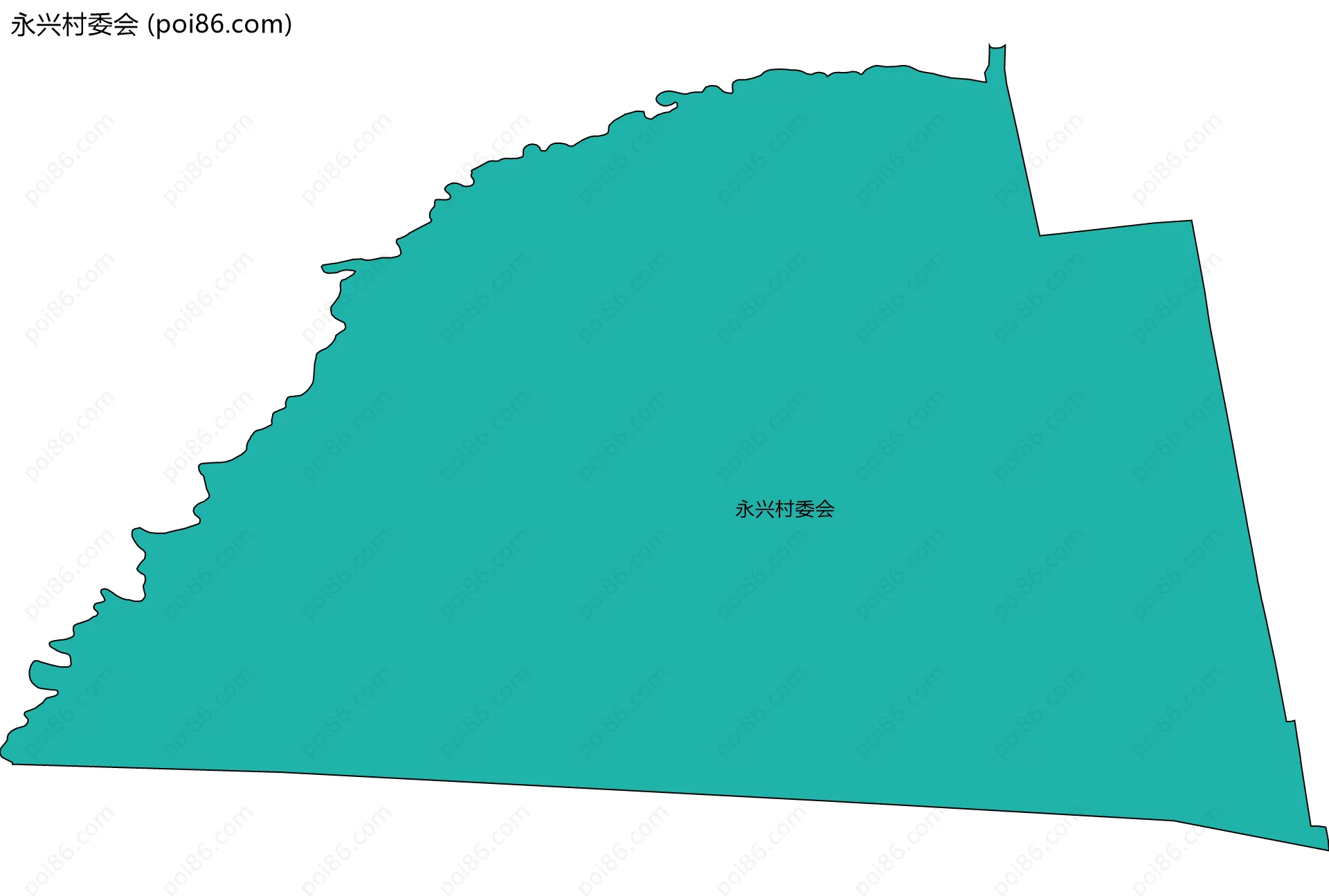 永兴村委会边界地图