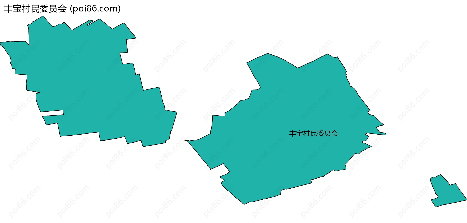 丰宝村民委员会边界地图