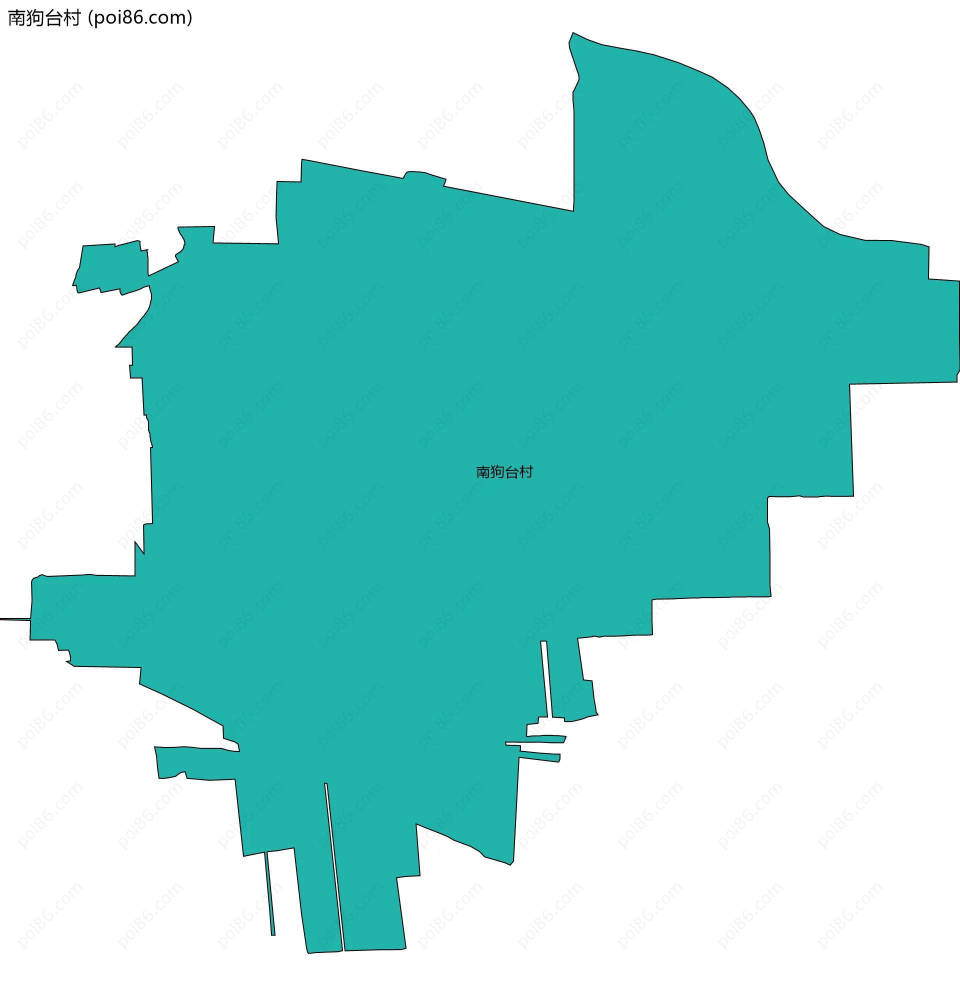 南狗台村边界地图