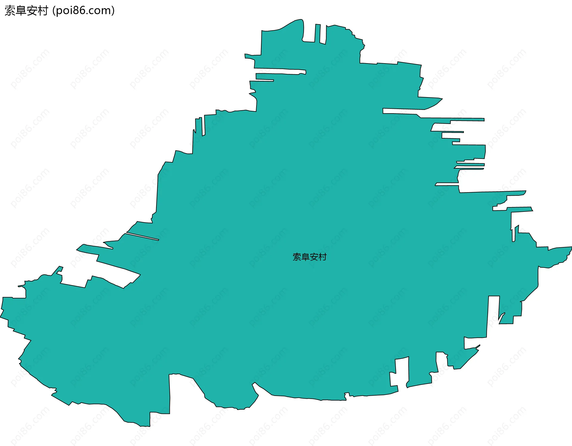 索阜安村边界地图