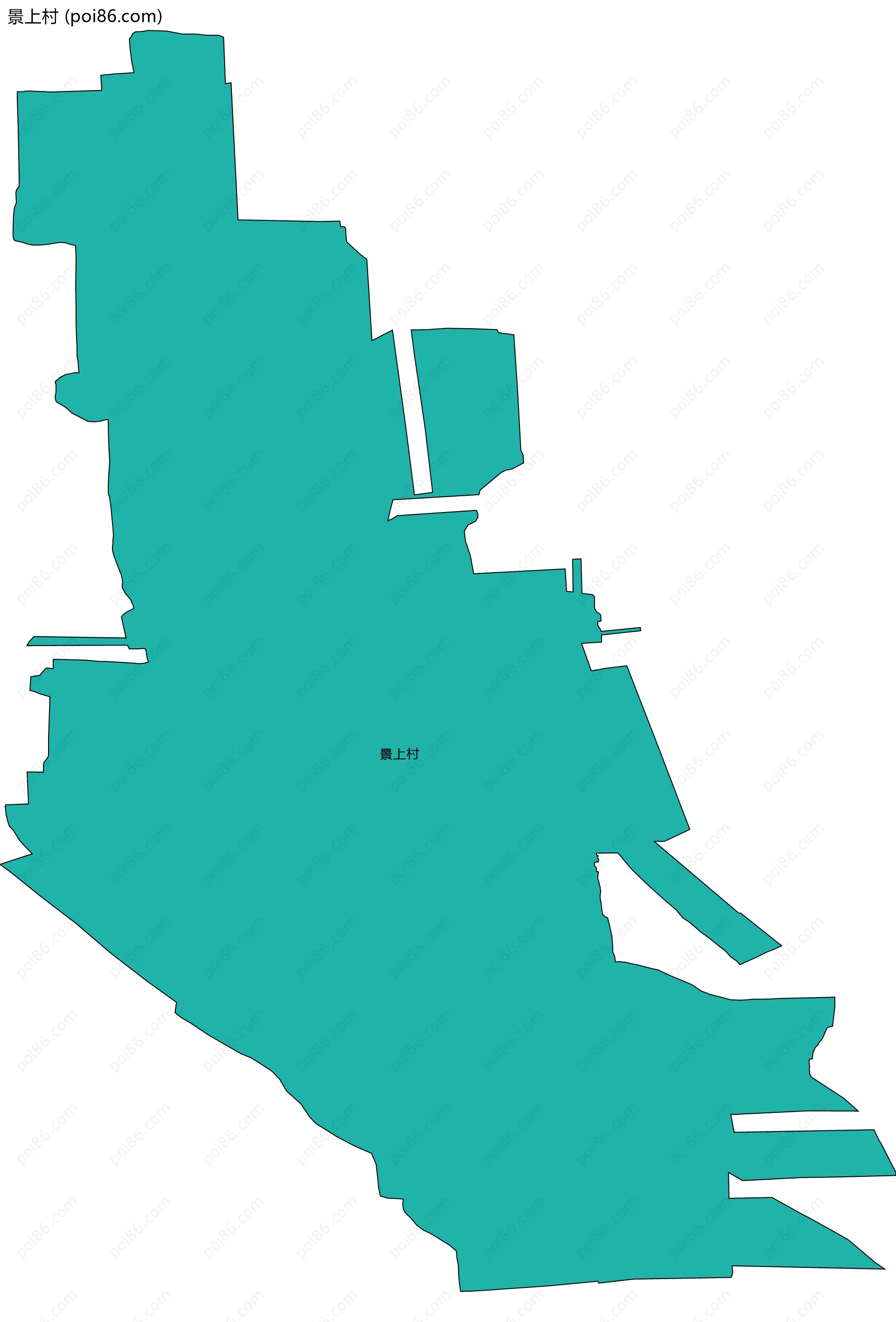 景上村边界地图