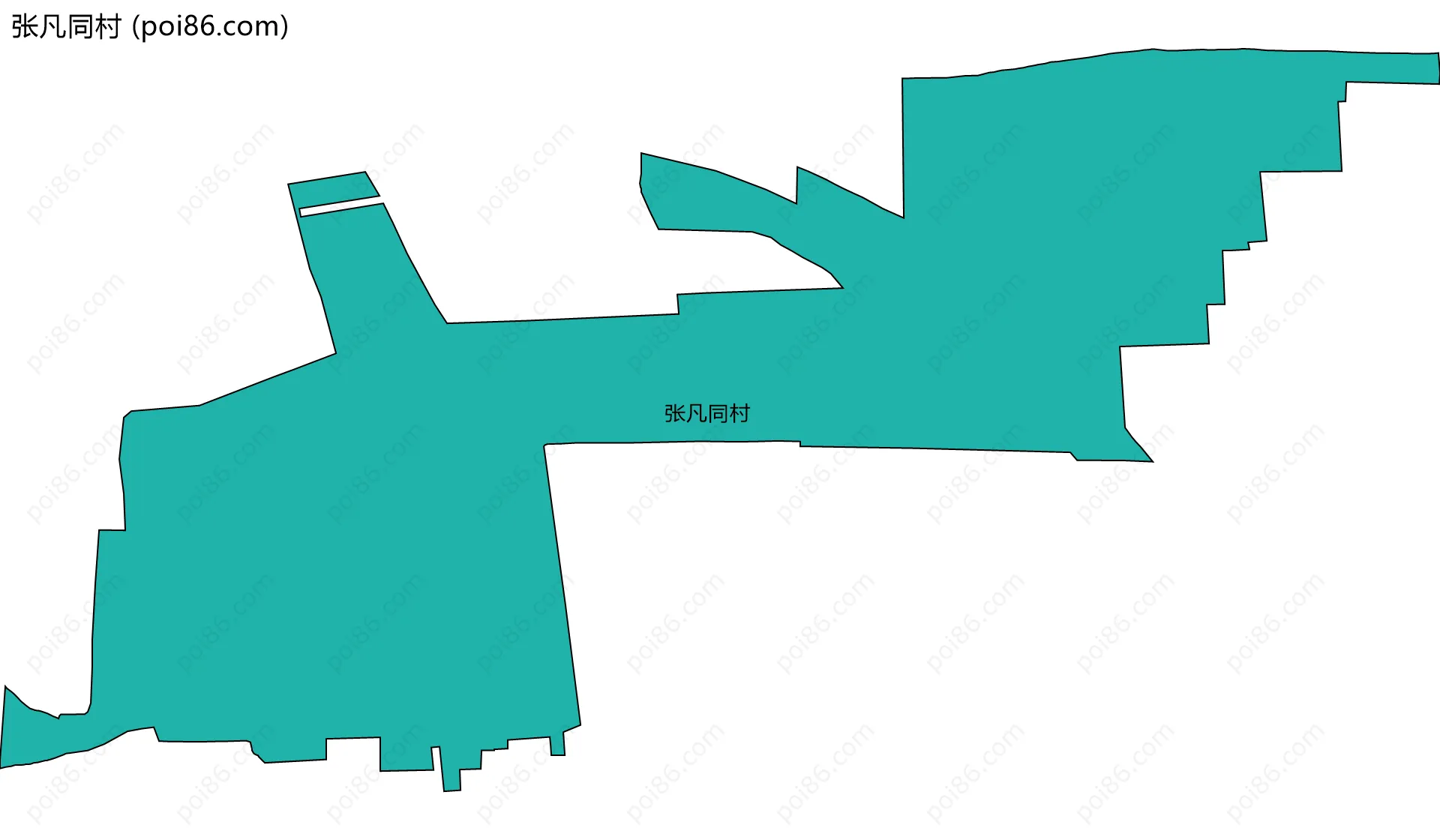 张凡同村边界地图