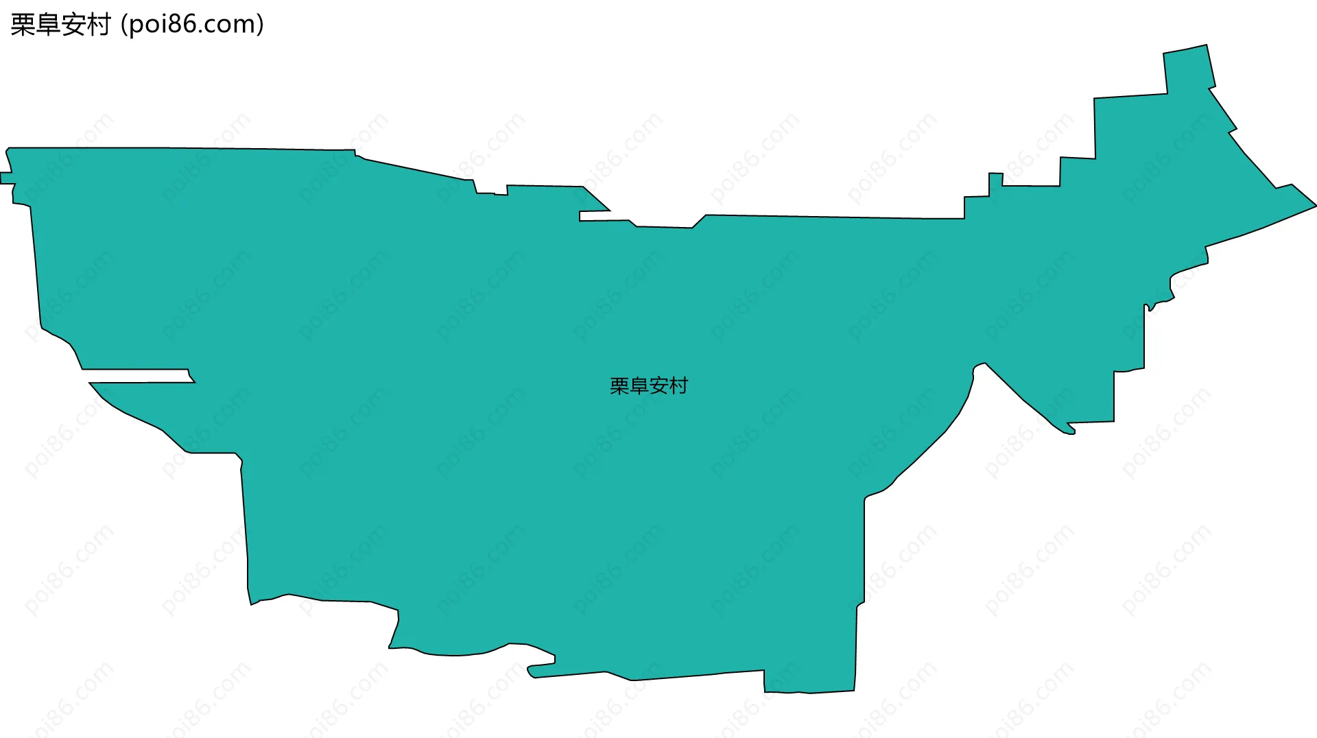 栗阜安村边界地图