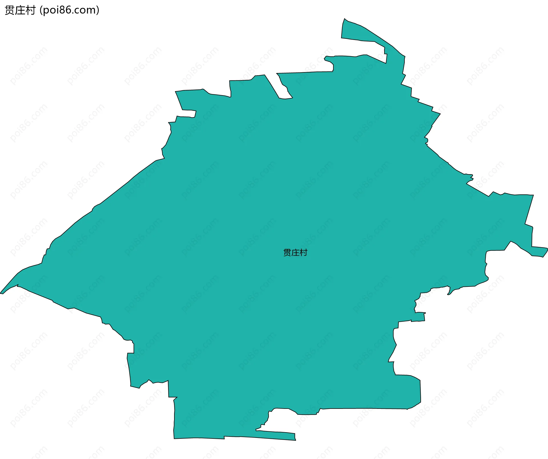 贯庄村边界地图