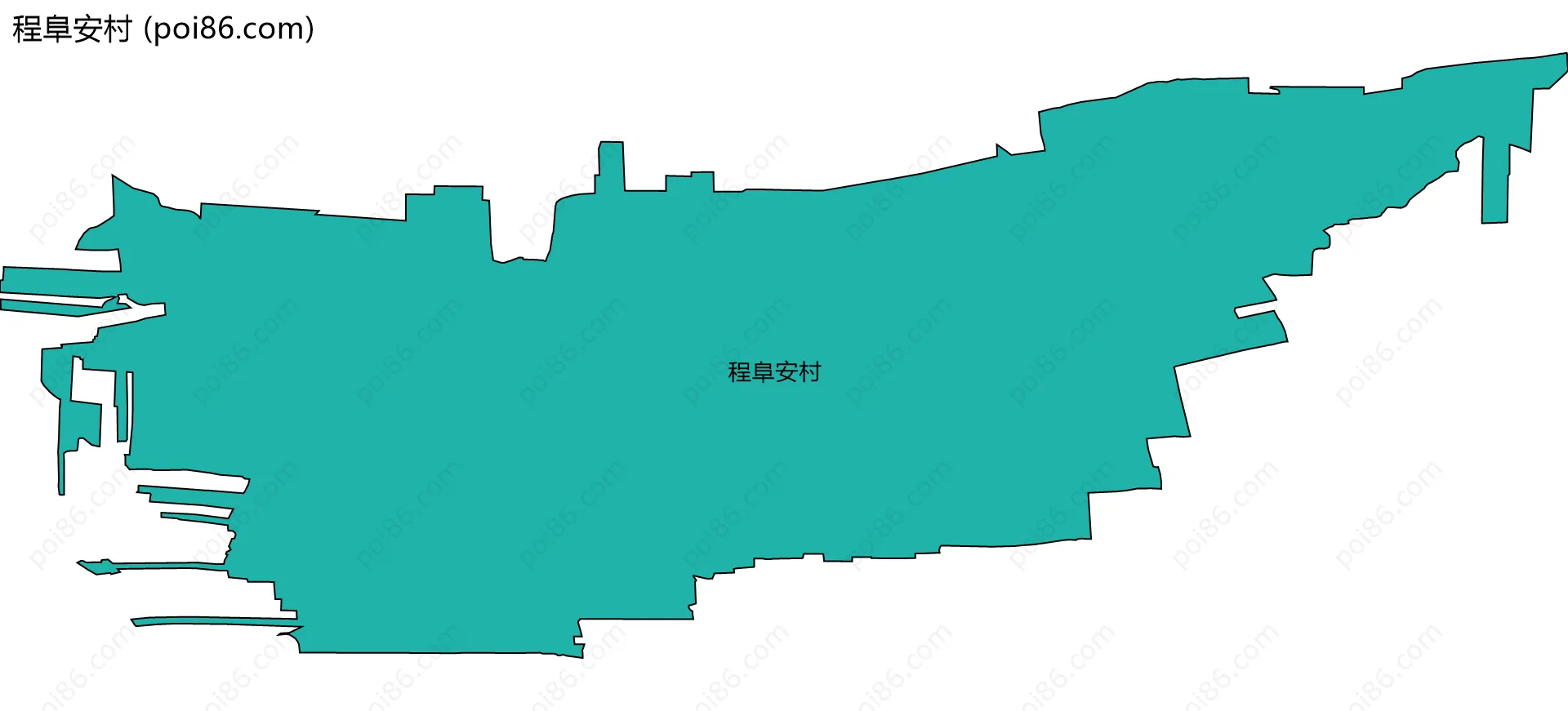 程阜安村边界地图