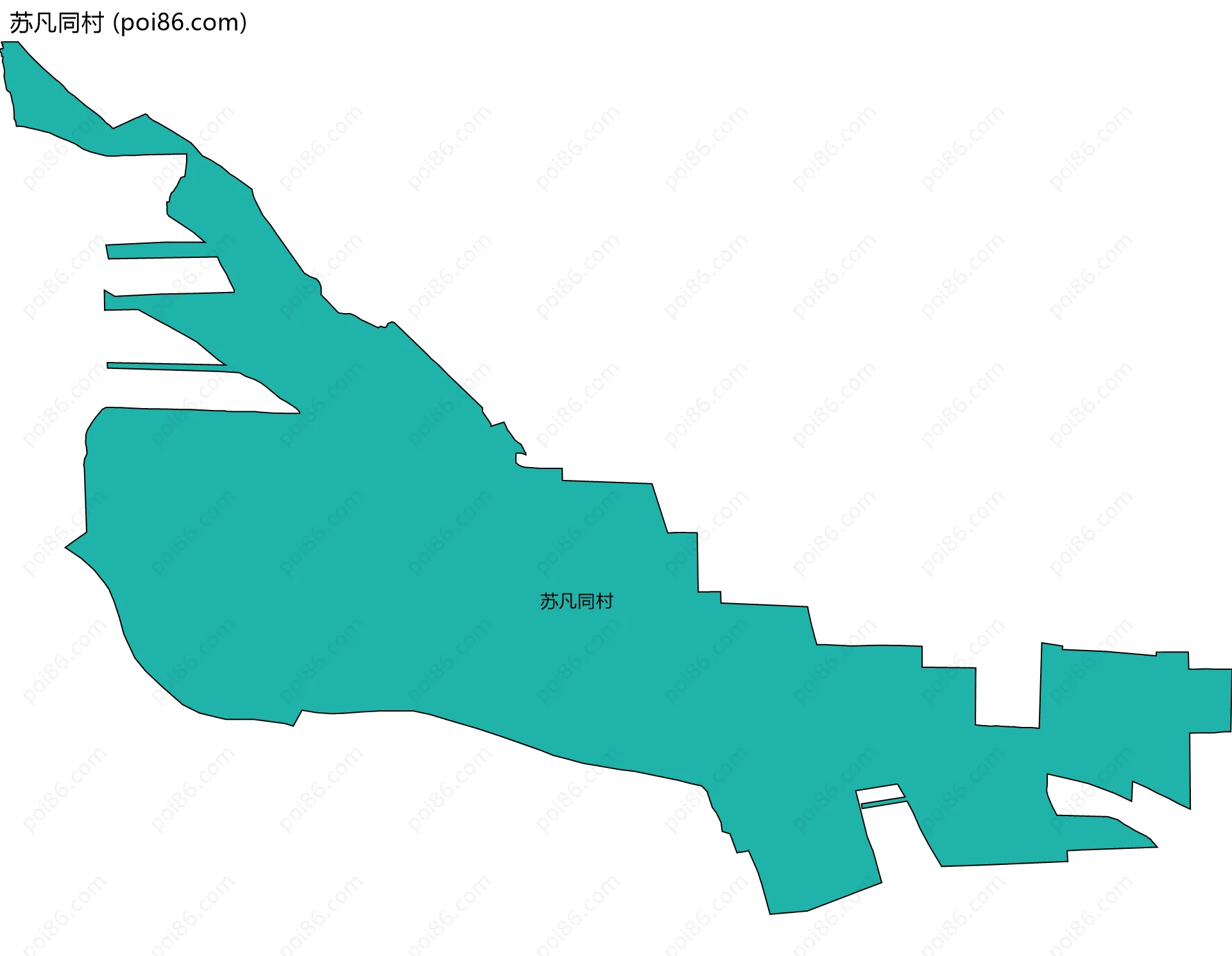 苏凡同村边界地图