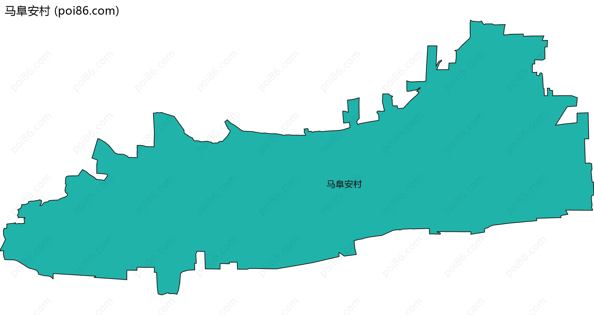 马阜安村边界地图