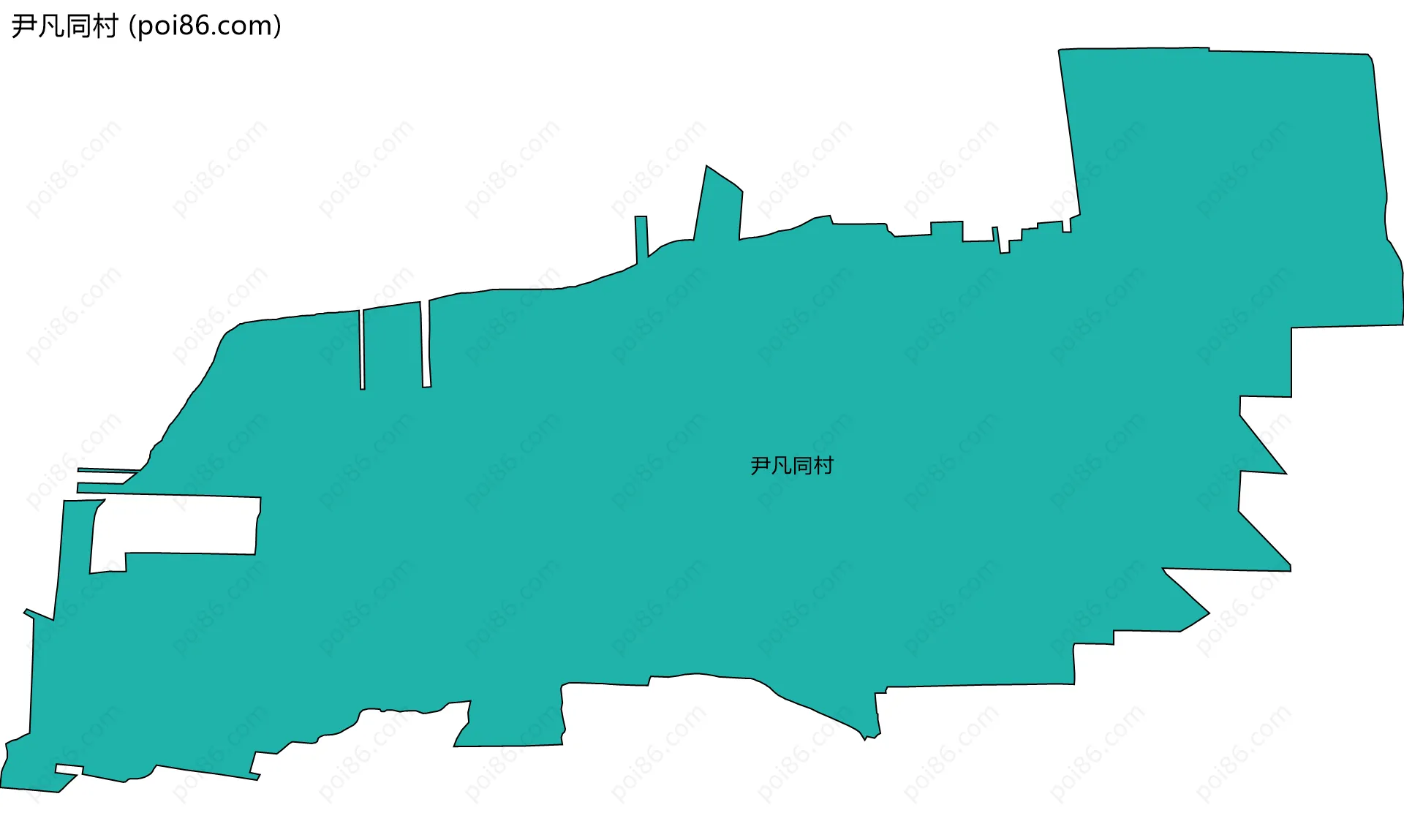 尹凡同村边界地图