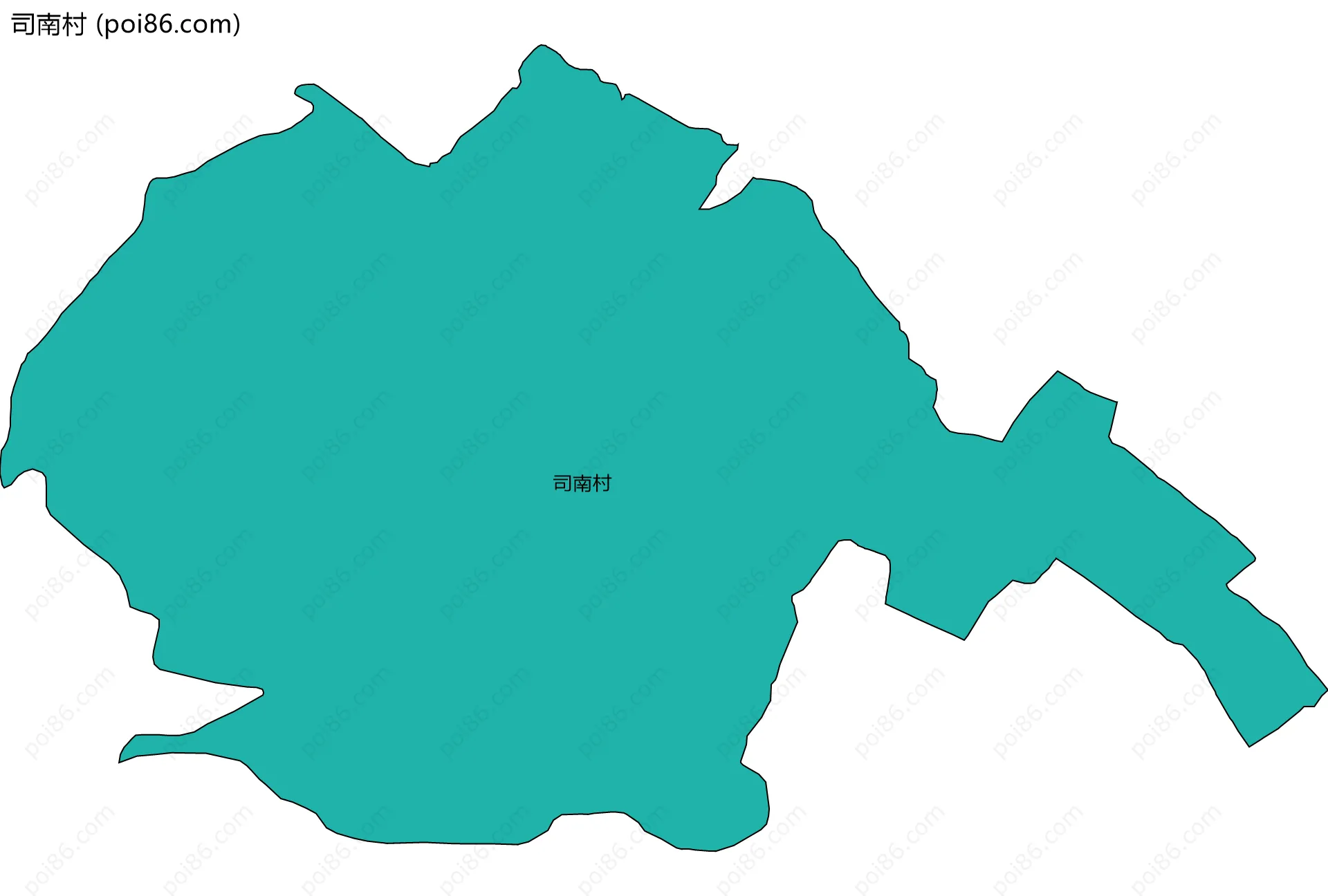 司南村边界地图