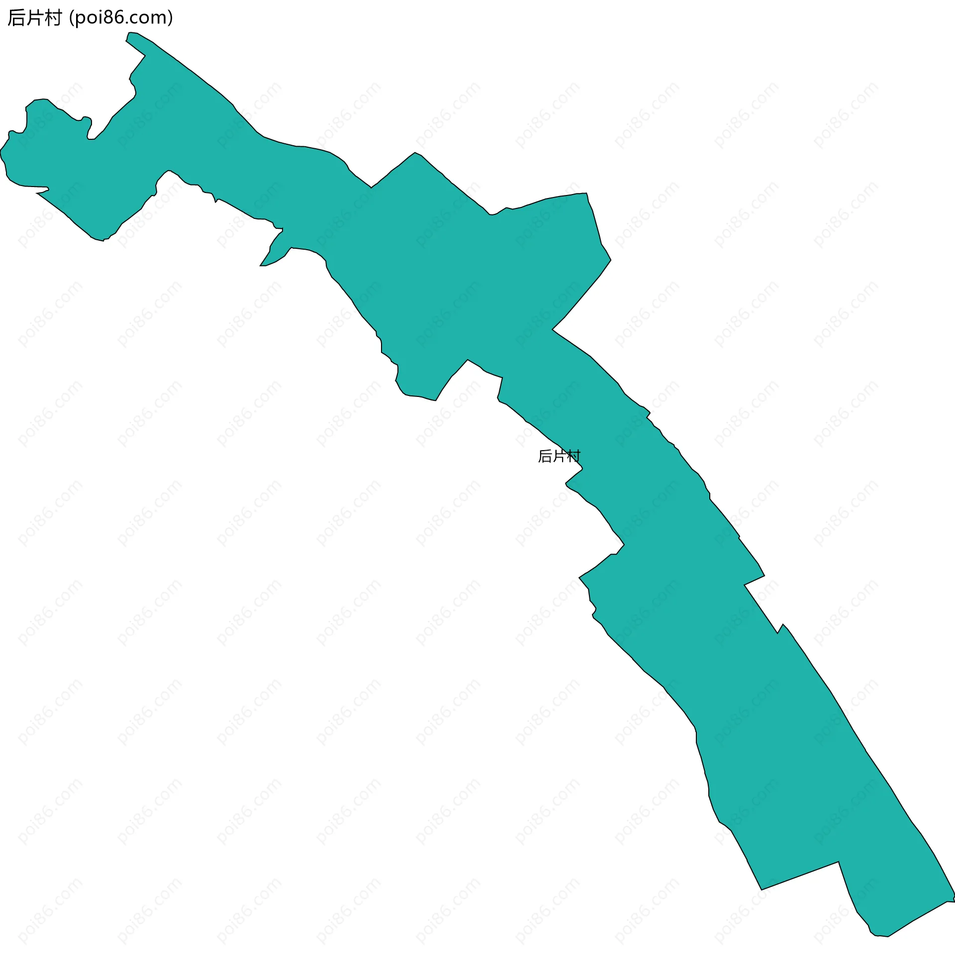 后片村边界地图