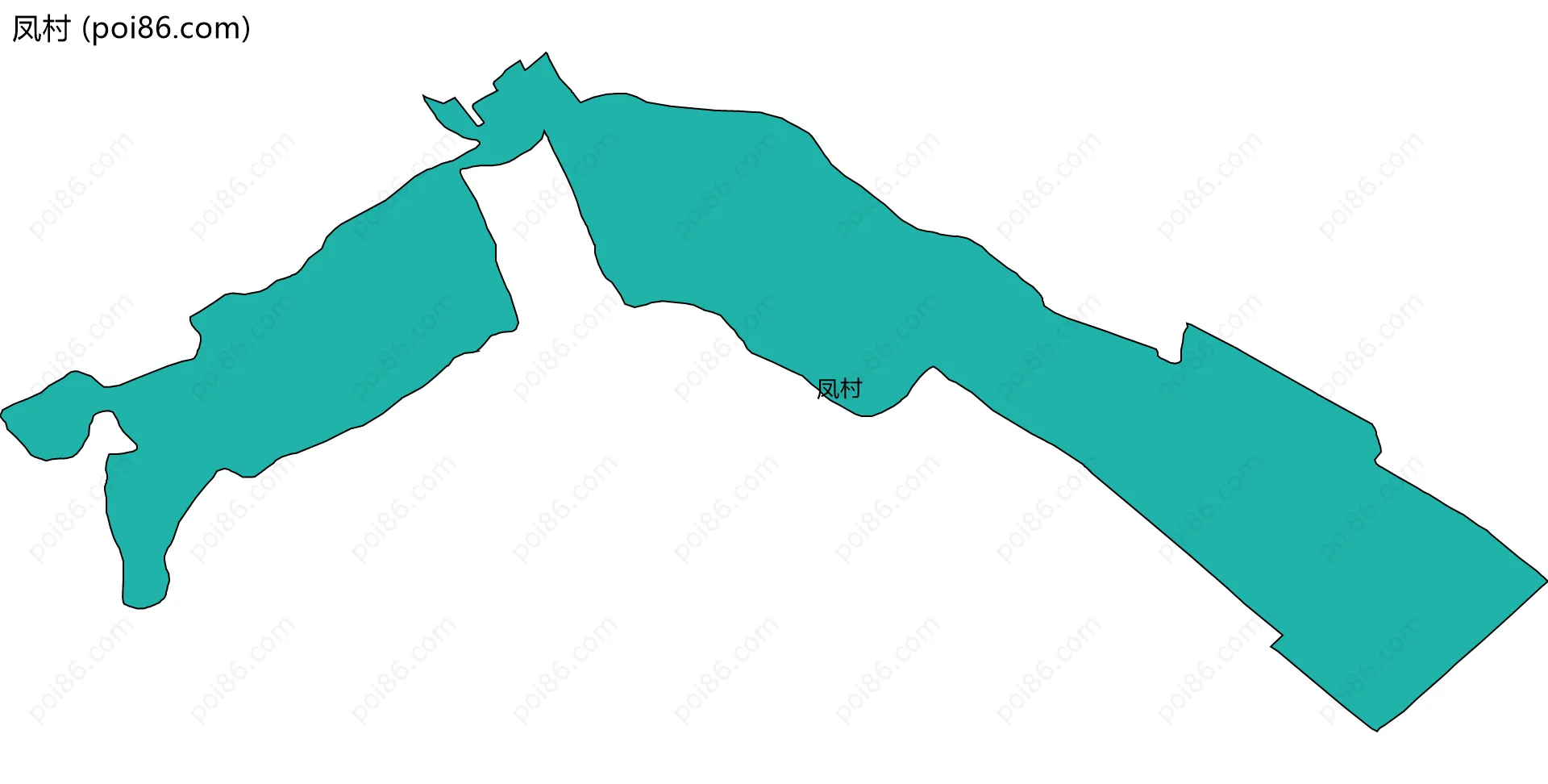 凤村边界地图