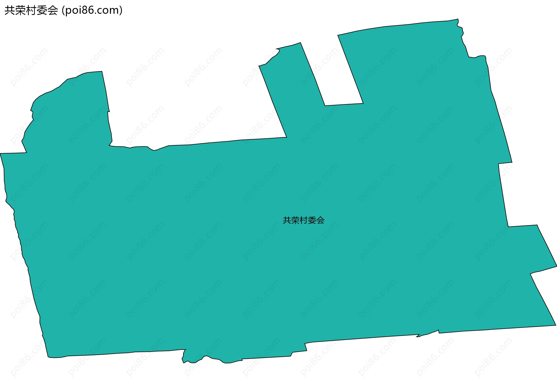 共荣村委会边界地图