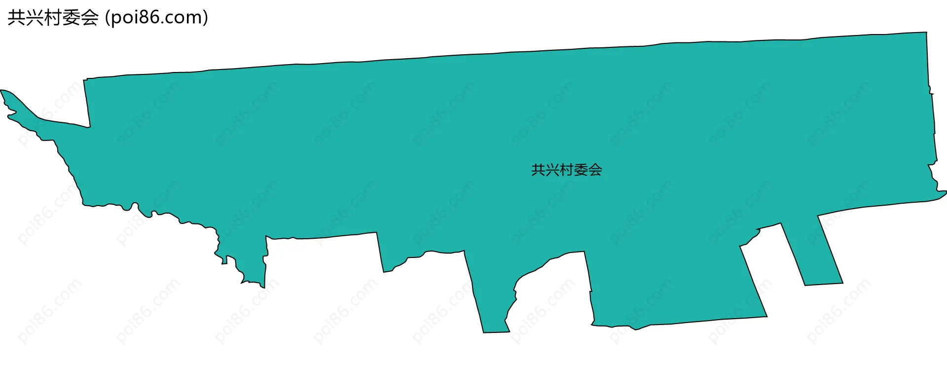 共兴村委会边界地图