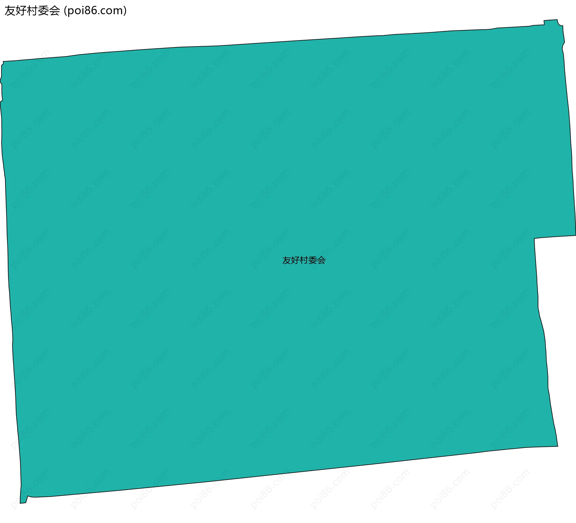 友好村委会边界地图
