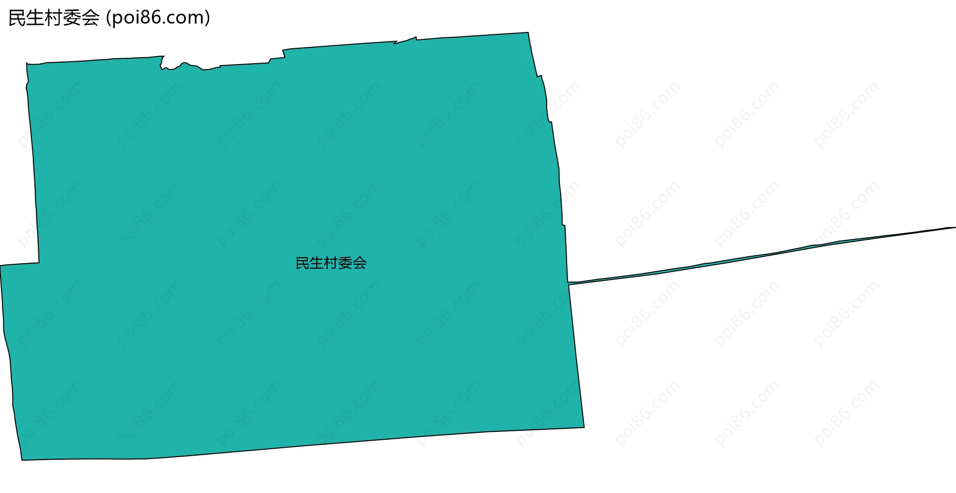 民生村委会边界地图