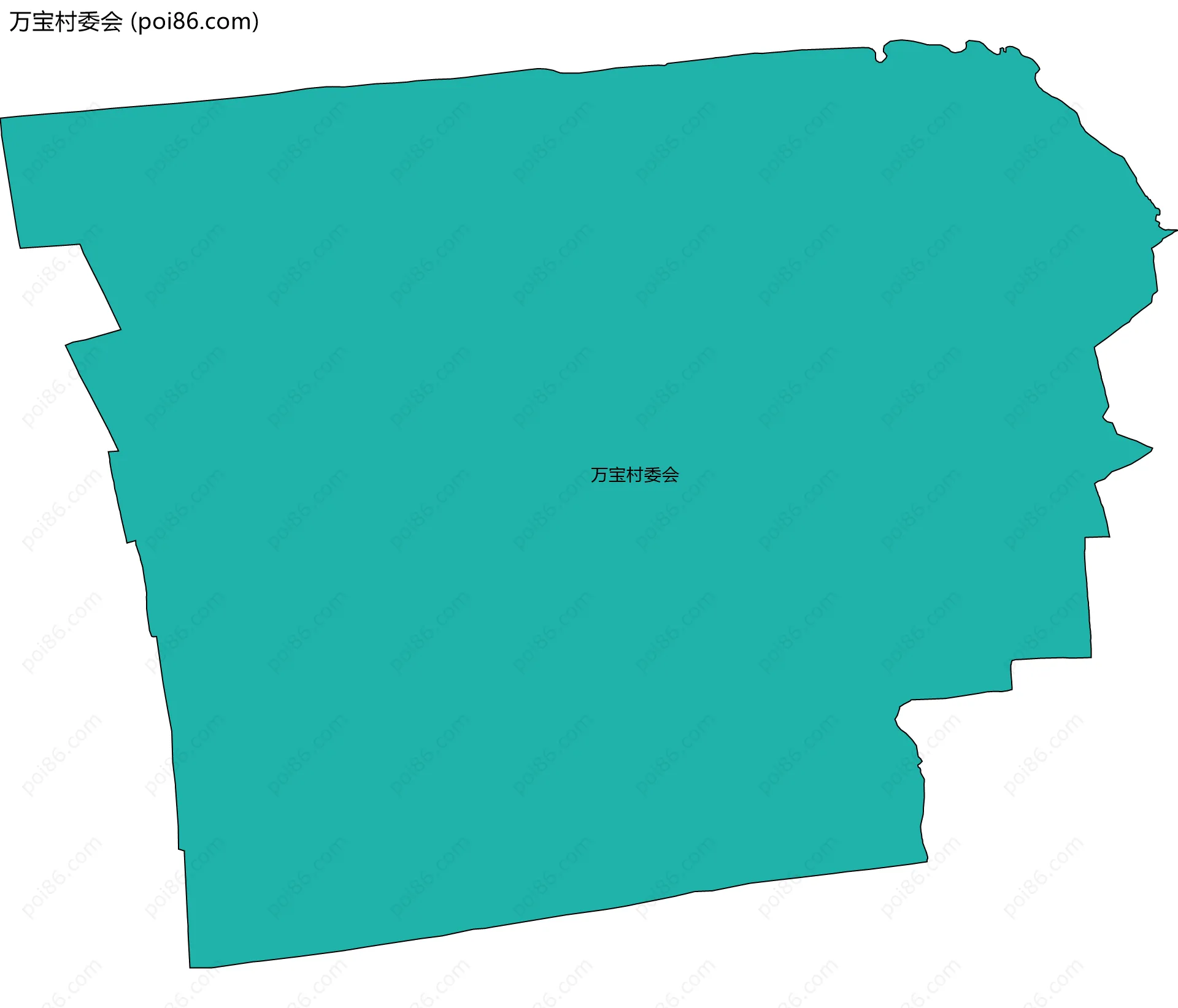 万宝村委会边界地图