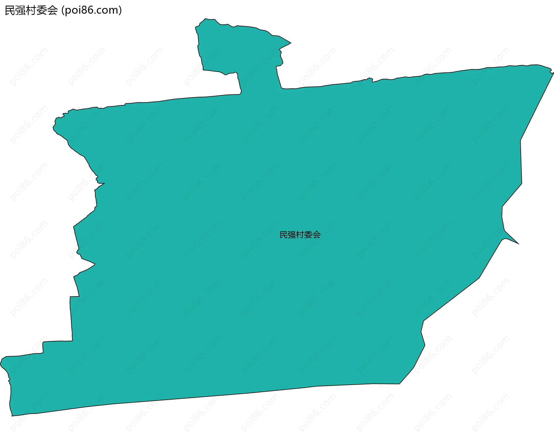 民强村委会边界地图