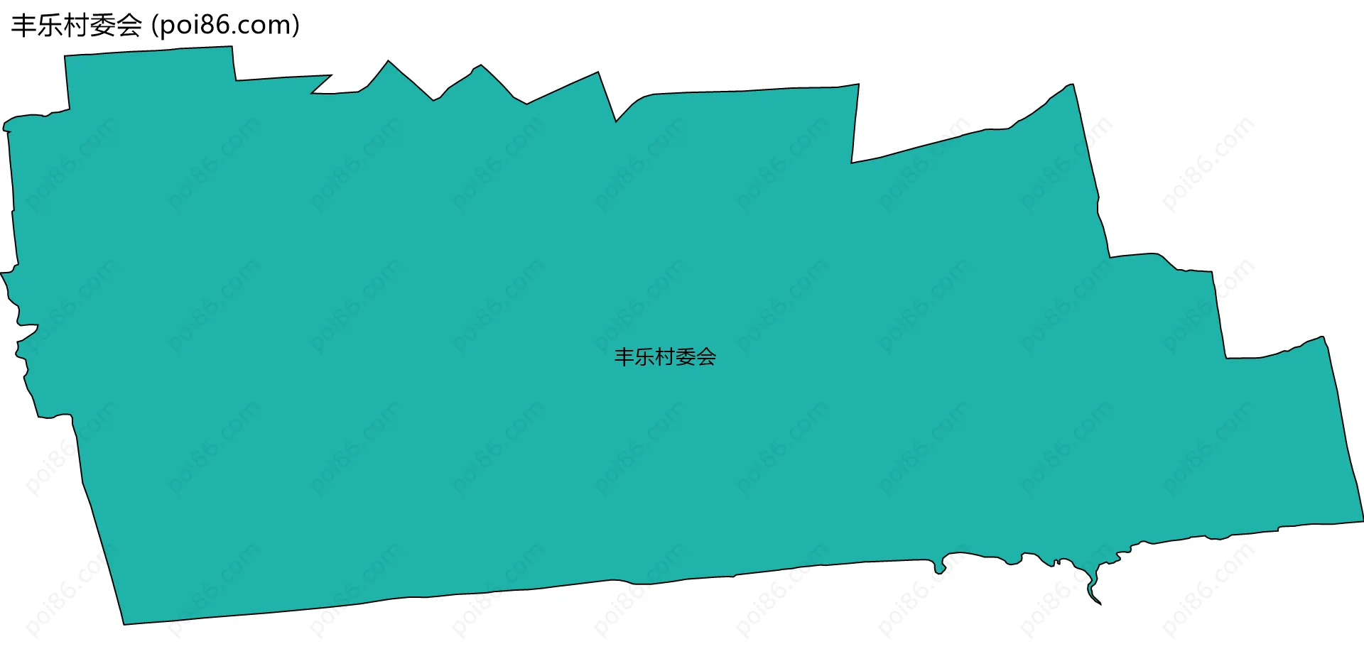 丰乐村委会边界地图