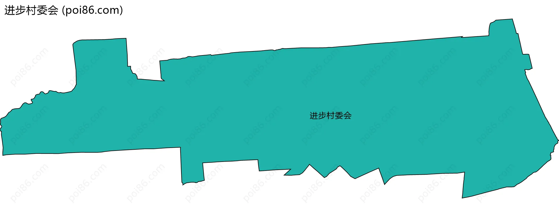 进步村委会边界地图