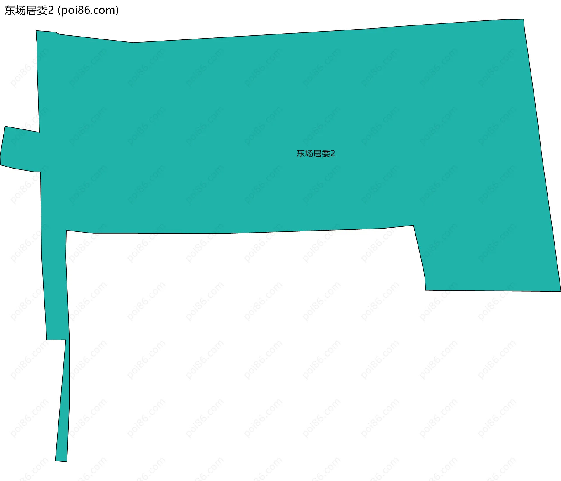 东场居委2边界地图
