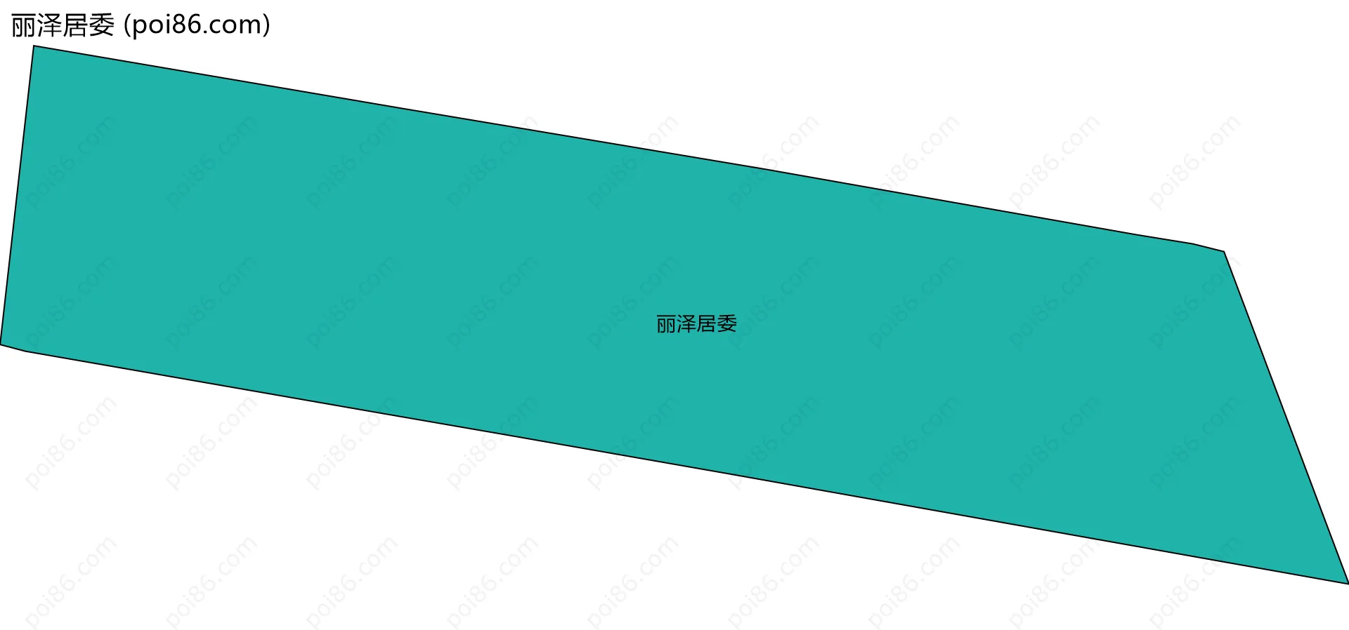 丽泽居委边界地图